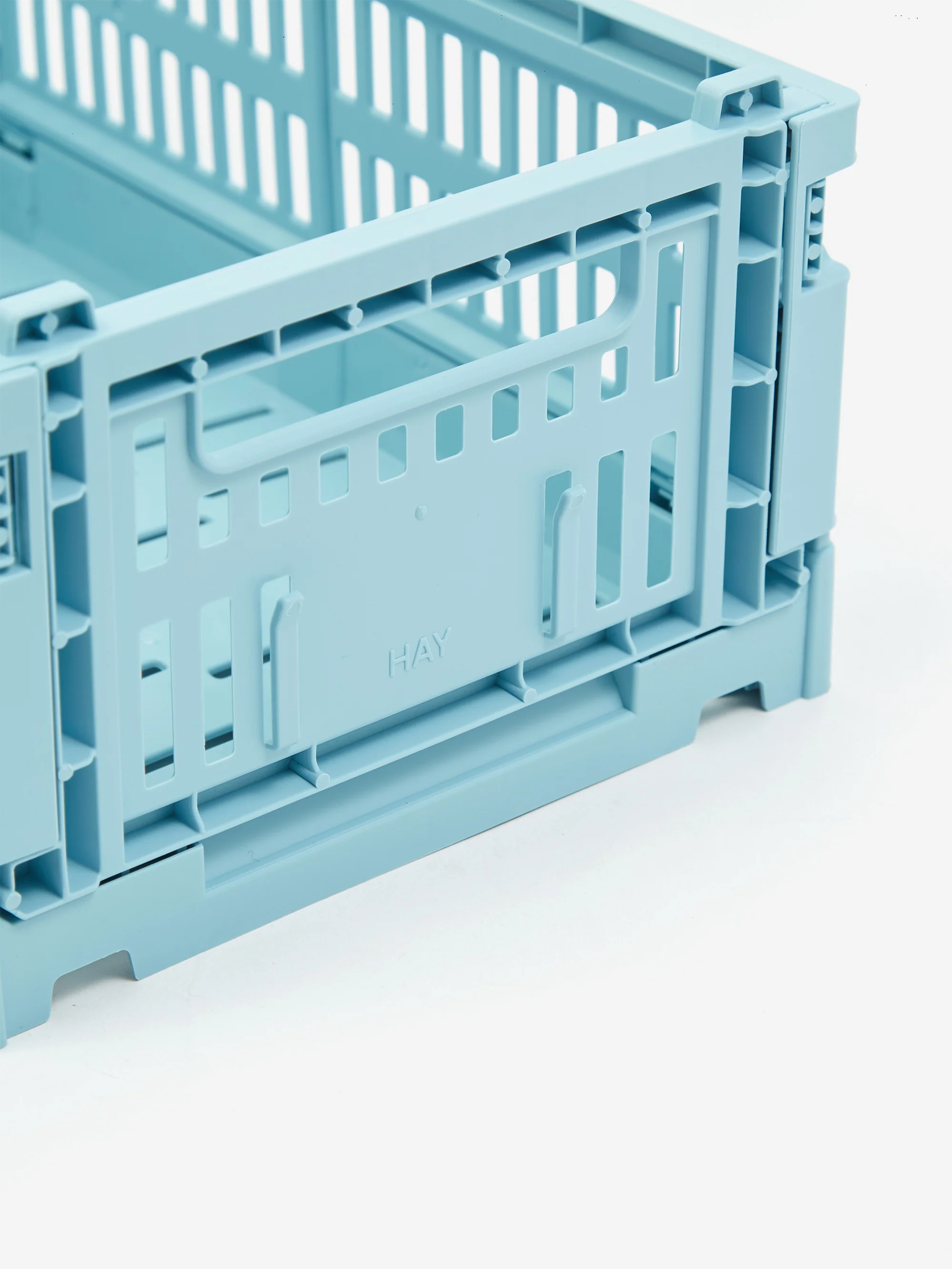 HAY Recycled Colour Crate - Small - Light Blue - Image 3
