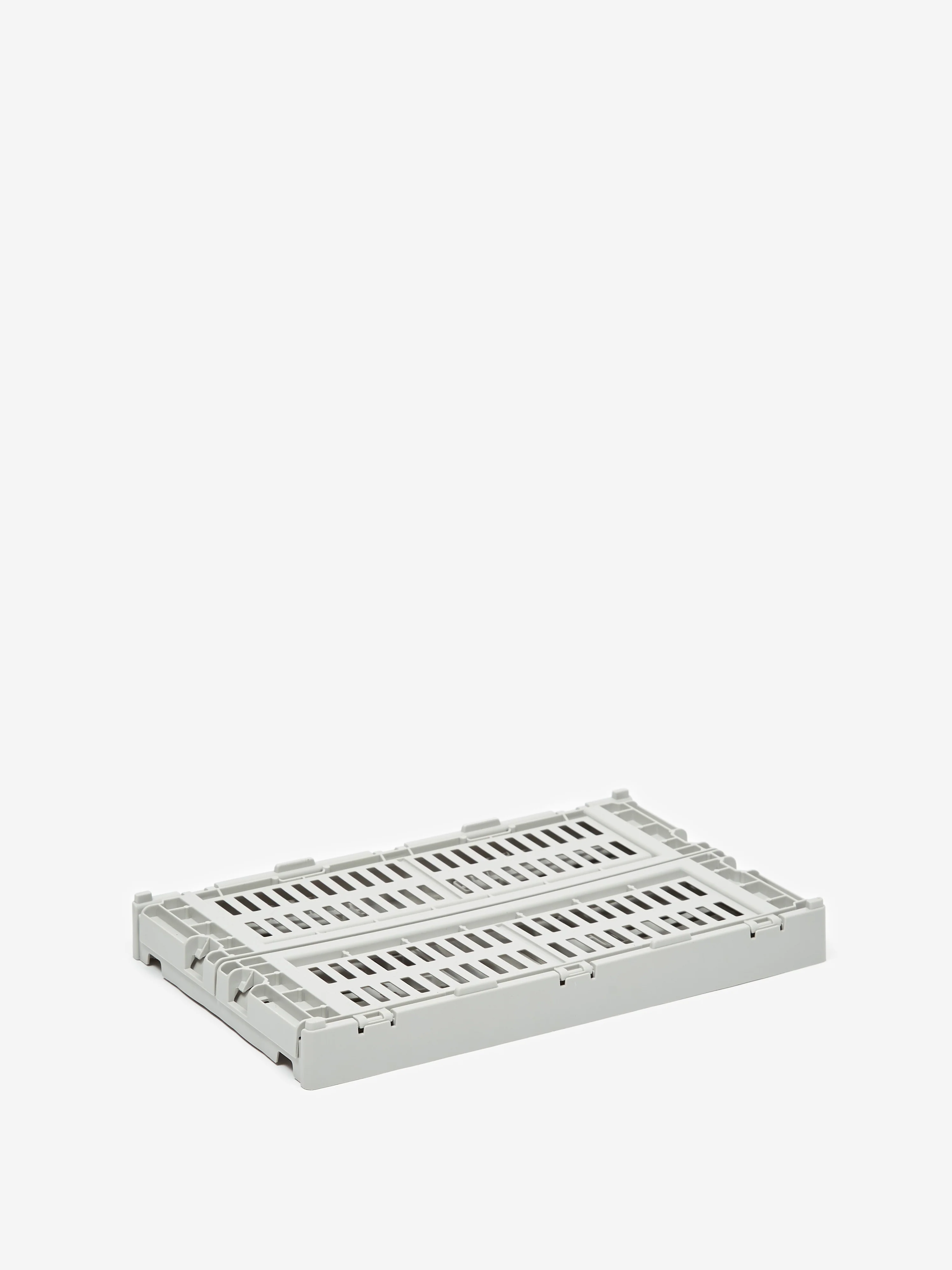 HAY Recycled Colour Crate Small - Light Grey - Image 3