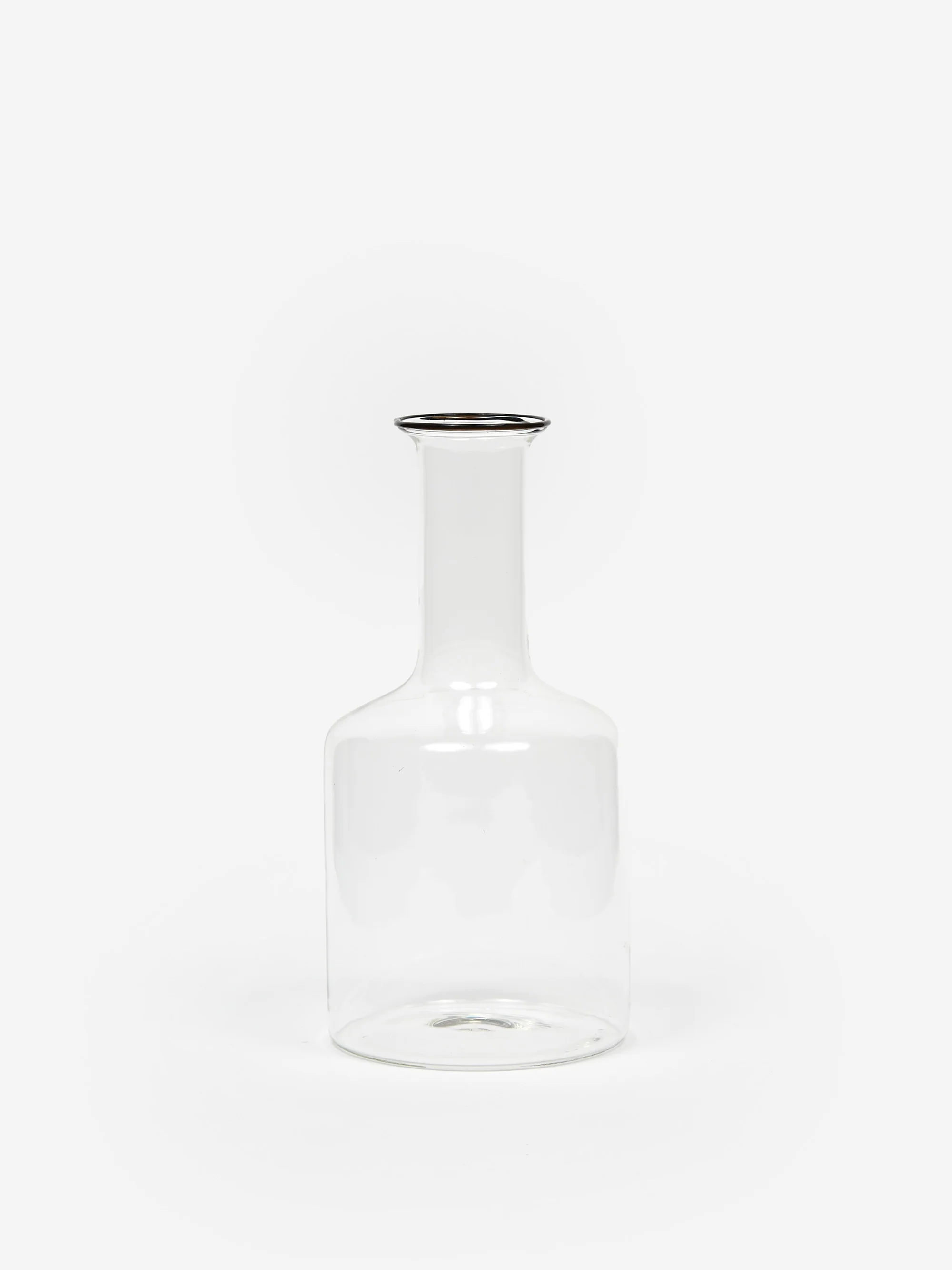 HAY Rim Carafe - Clear/Black Rim