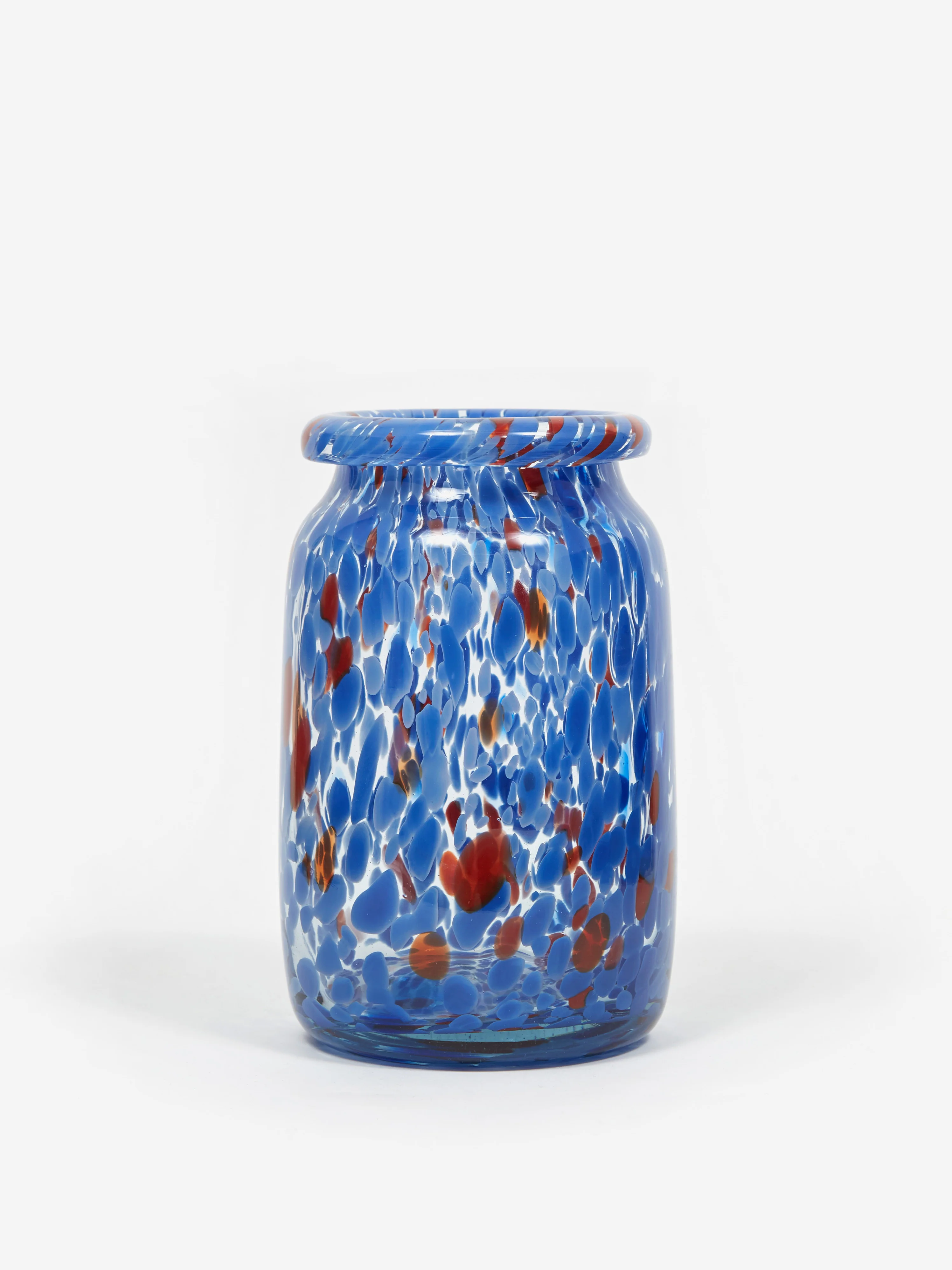 HAY Splash Vase Roll Neck Medium - Blue