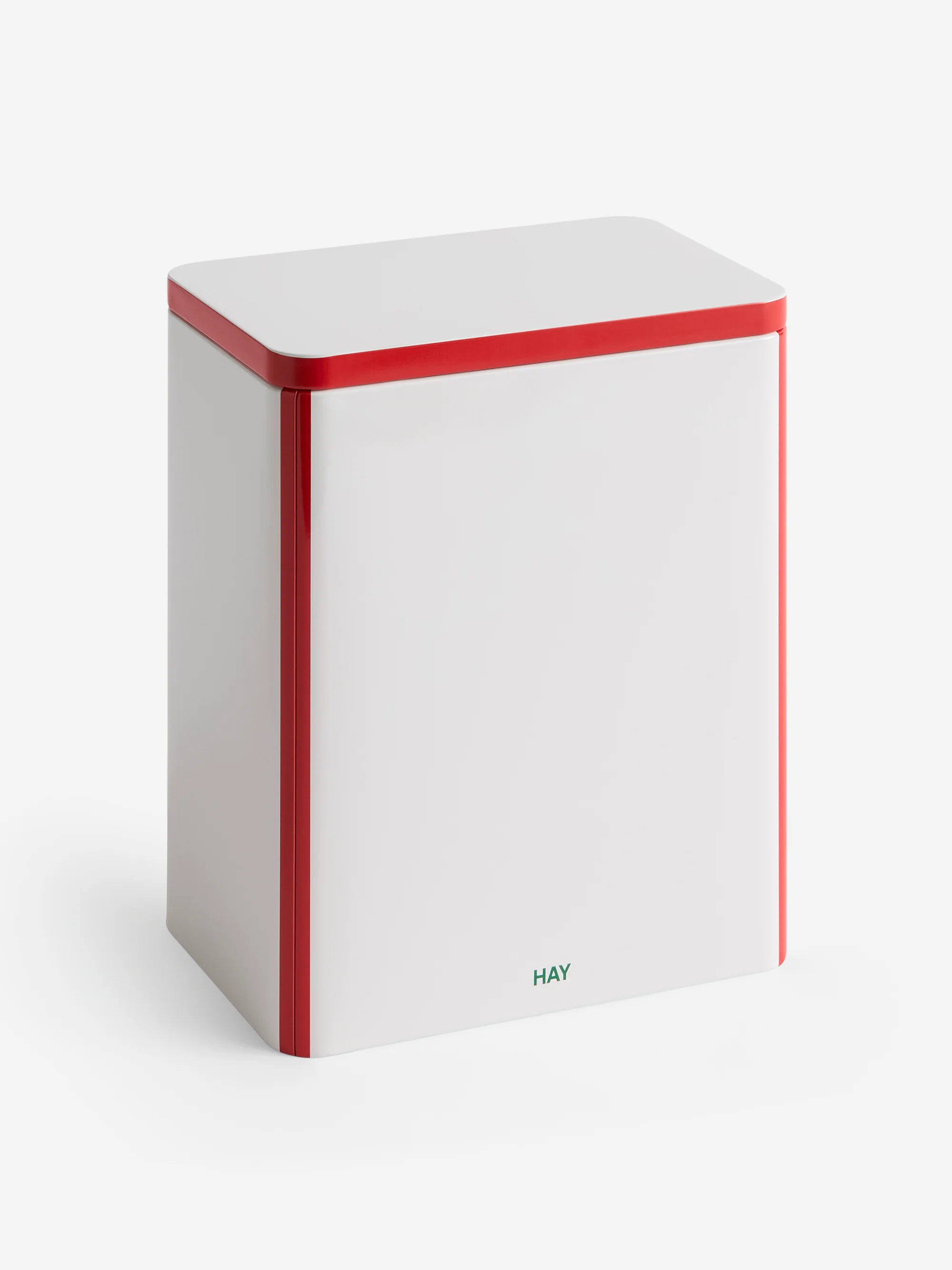HAY Tin Container Large - Off-white and Red
