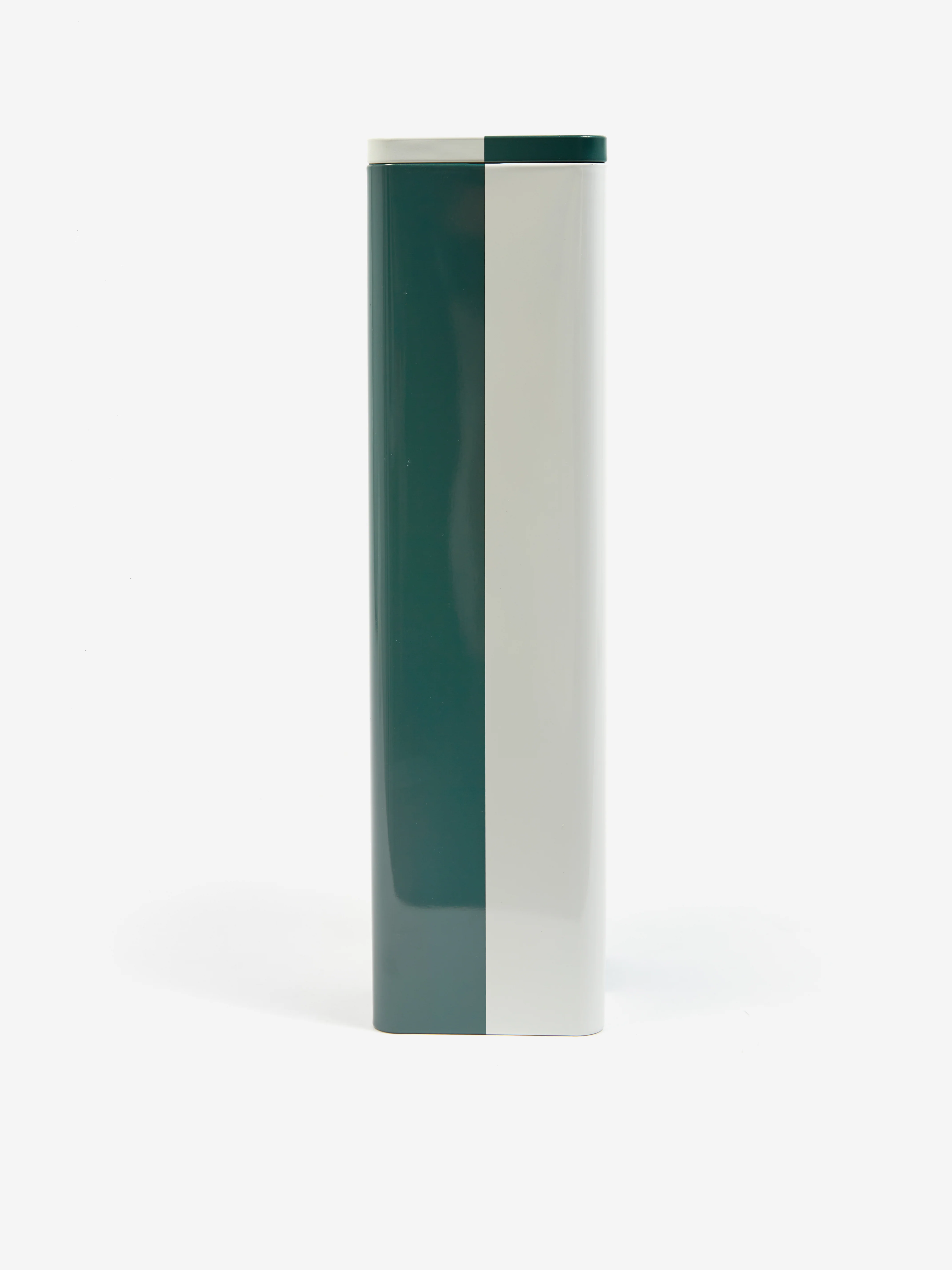 HAY Tin Container Slim - Green And Off-White - Image 4