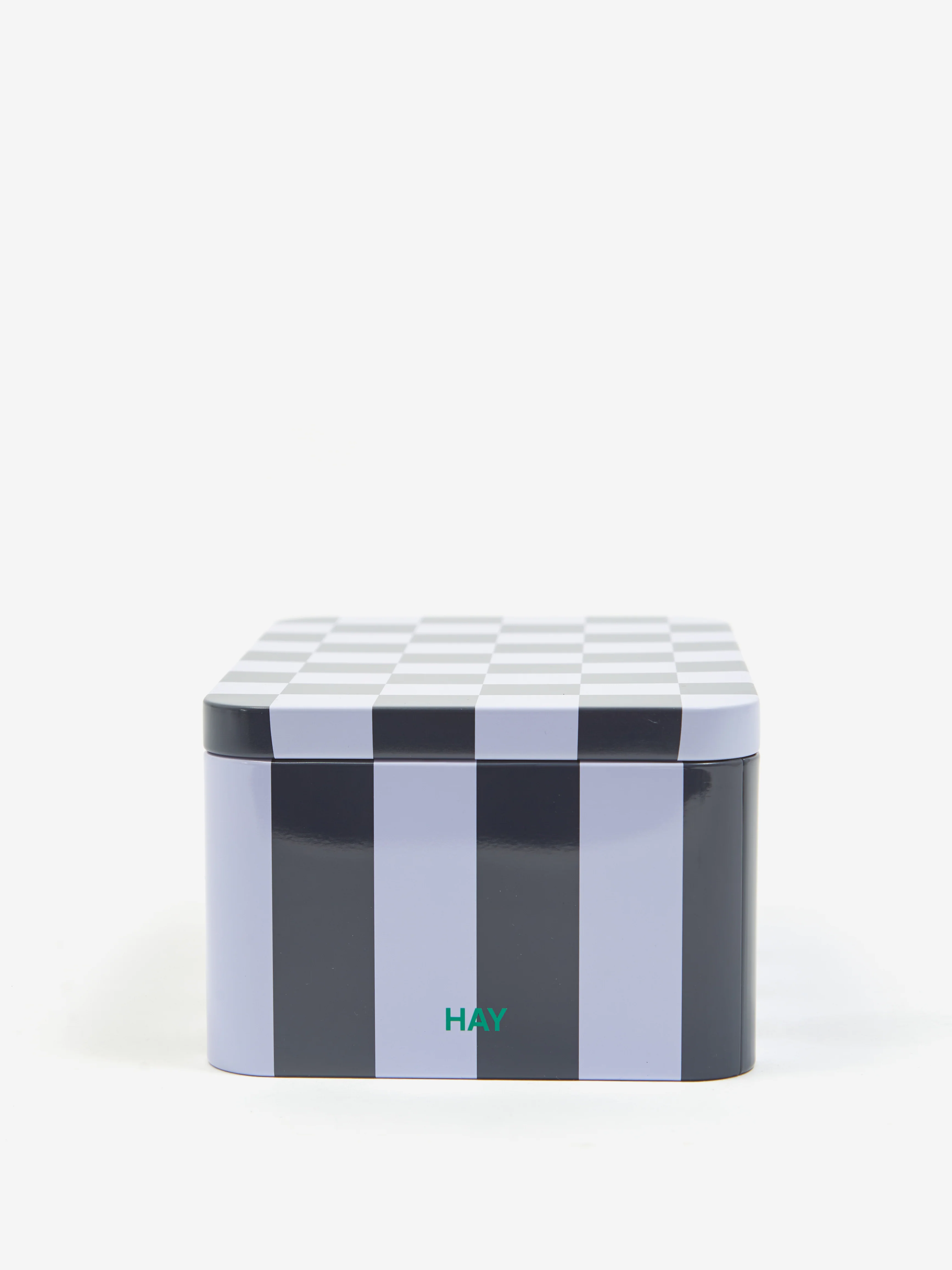 HAY Tin Container Small - Dark Blue And Lavender