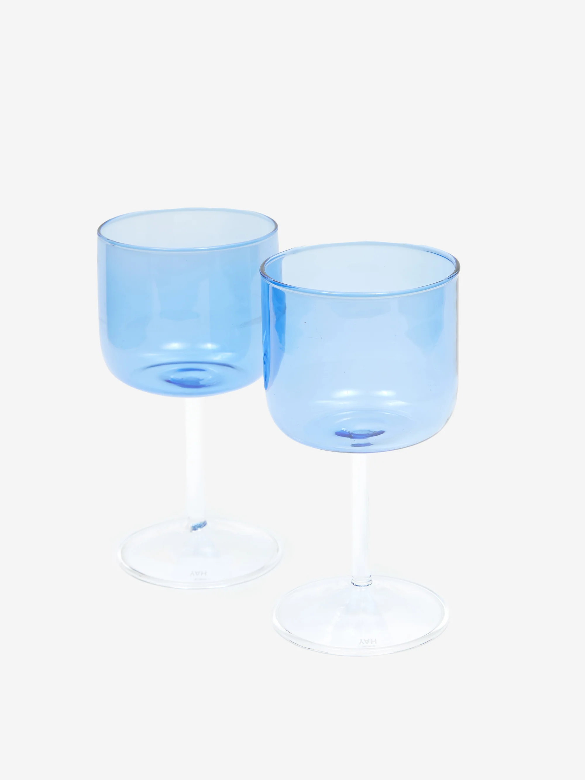 HAY Tint Wine Glass Set of 2 - Blue and Clear - Image 3