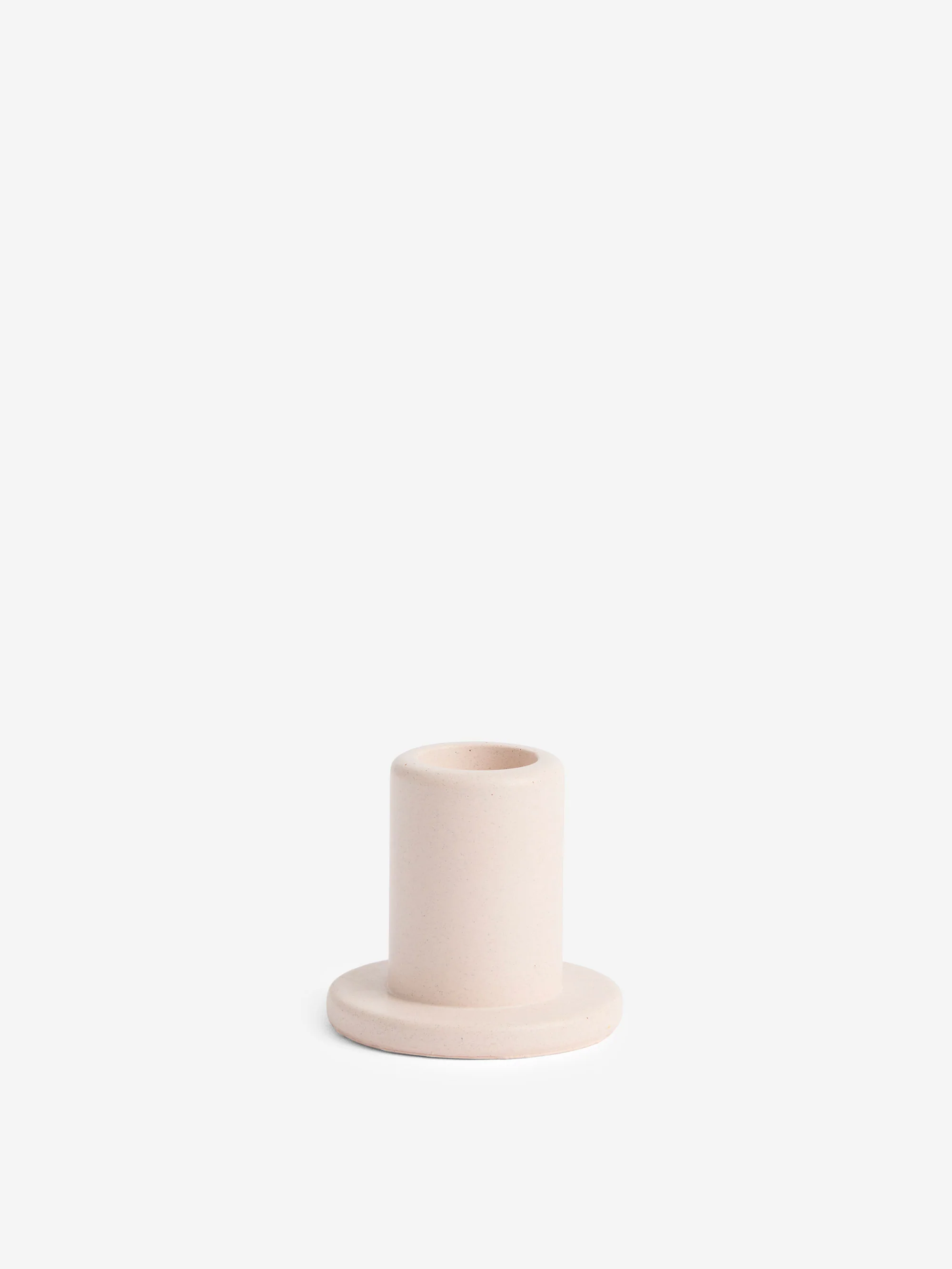 HAY Tube Candleholder Concrete - Light Pink