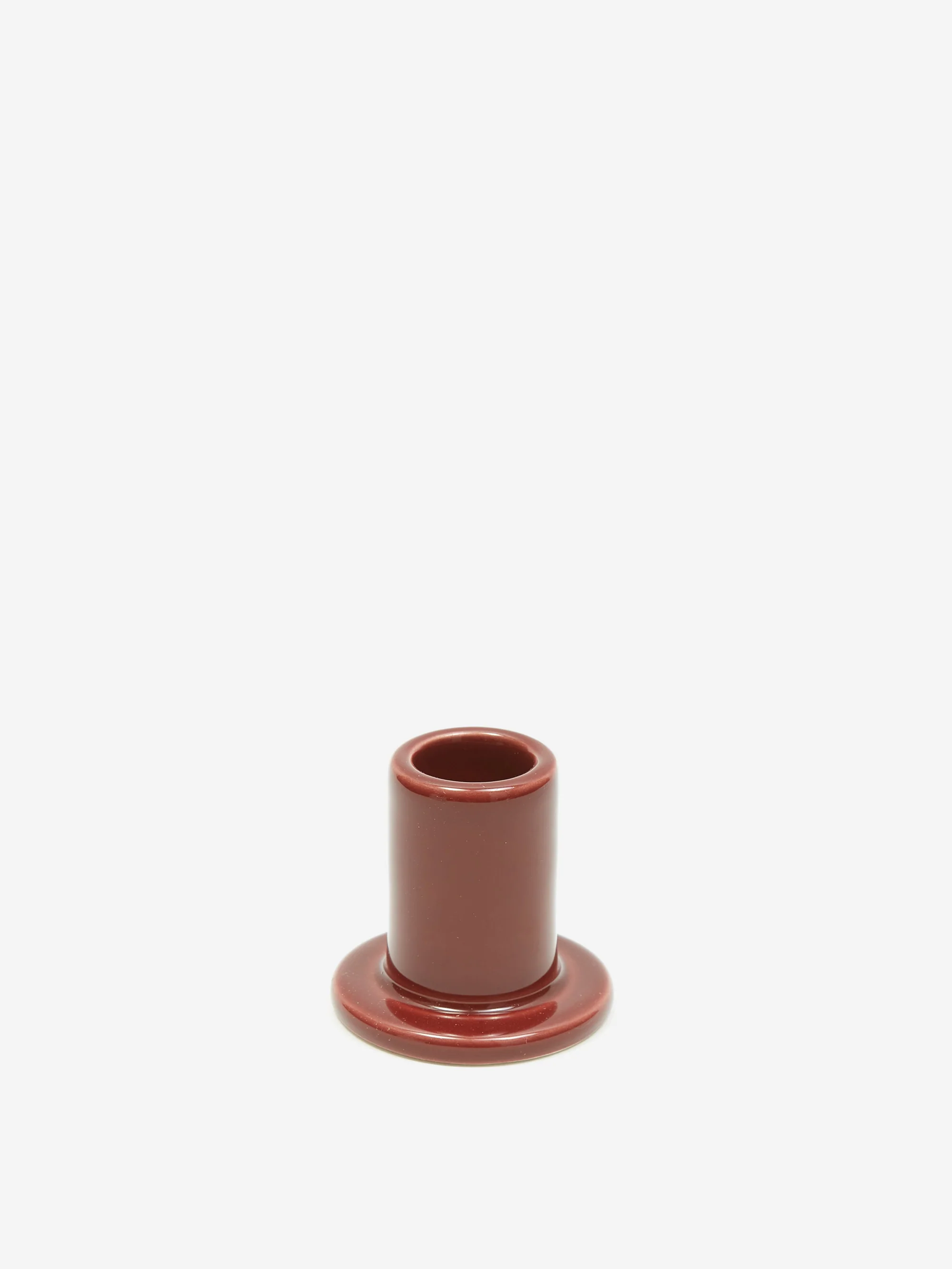 HAY Tube Candleholder Small - Brown