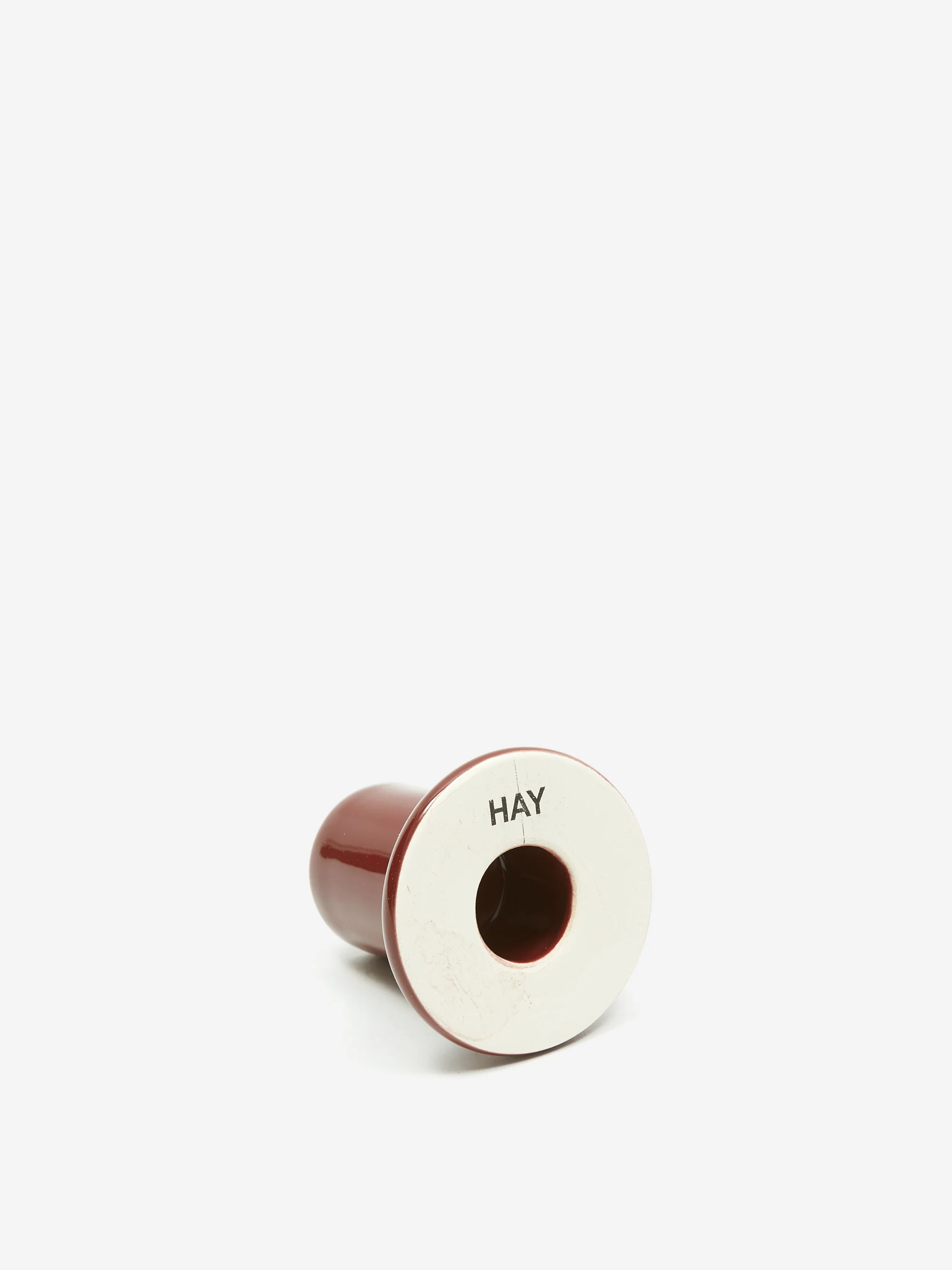 HAY Tube Candleholder Small - Brown - Image 2