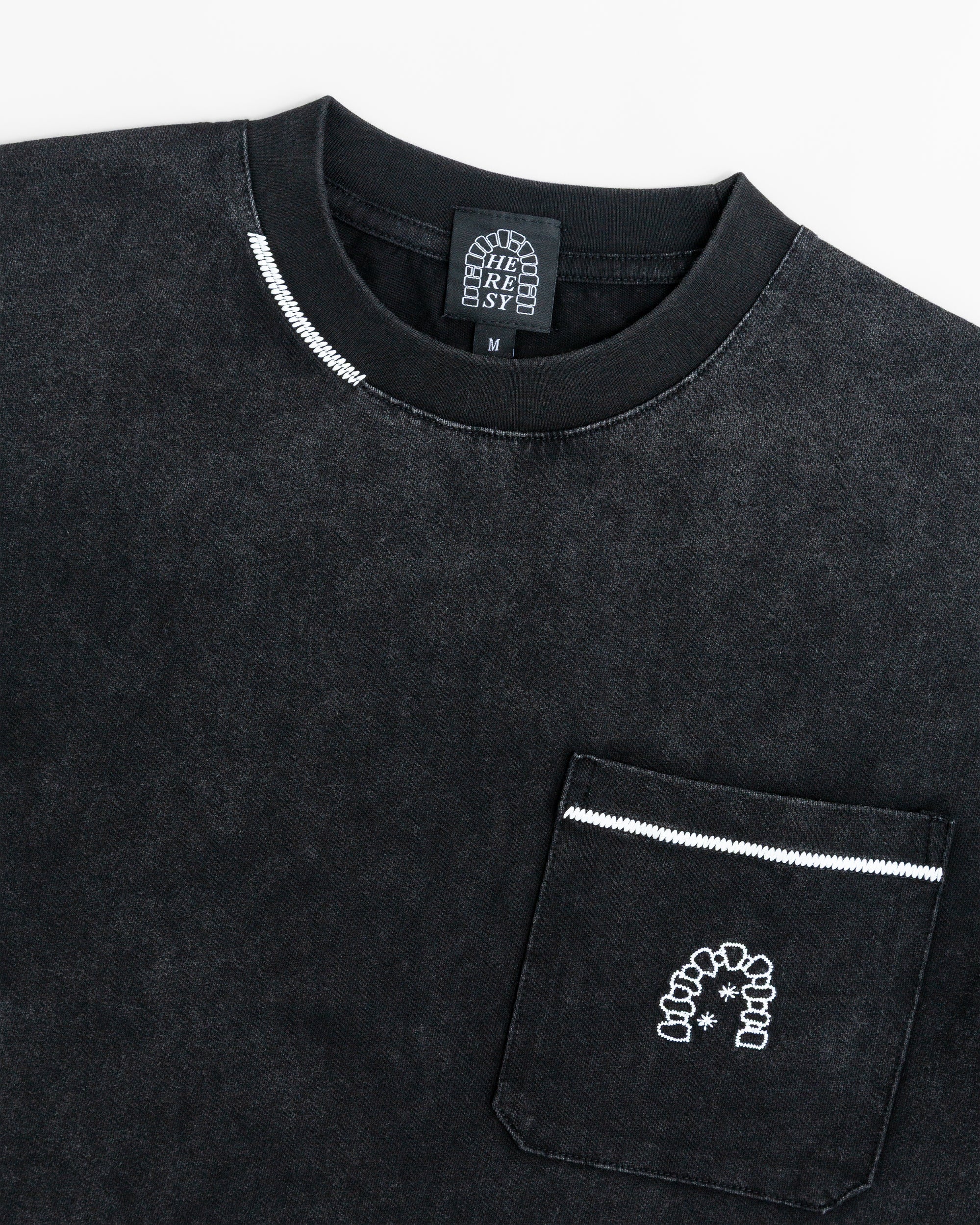 Heresy Arch Pocket T-shirt - Ash - Image 3