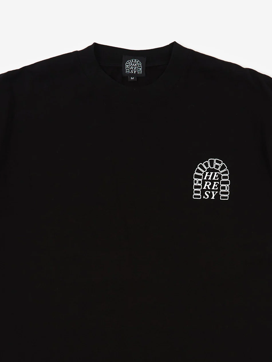 Heresy Bogton T-Shirt - Black - Image 3