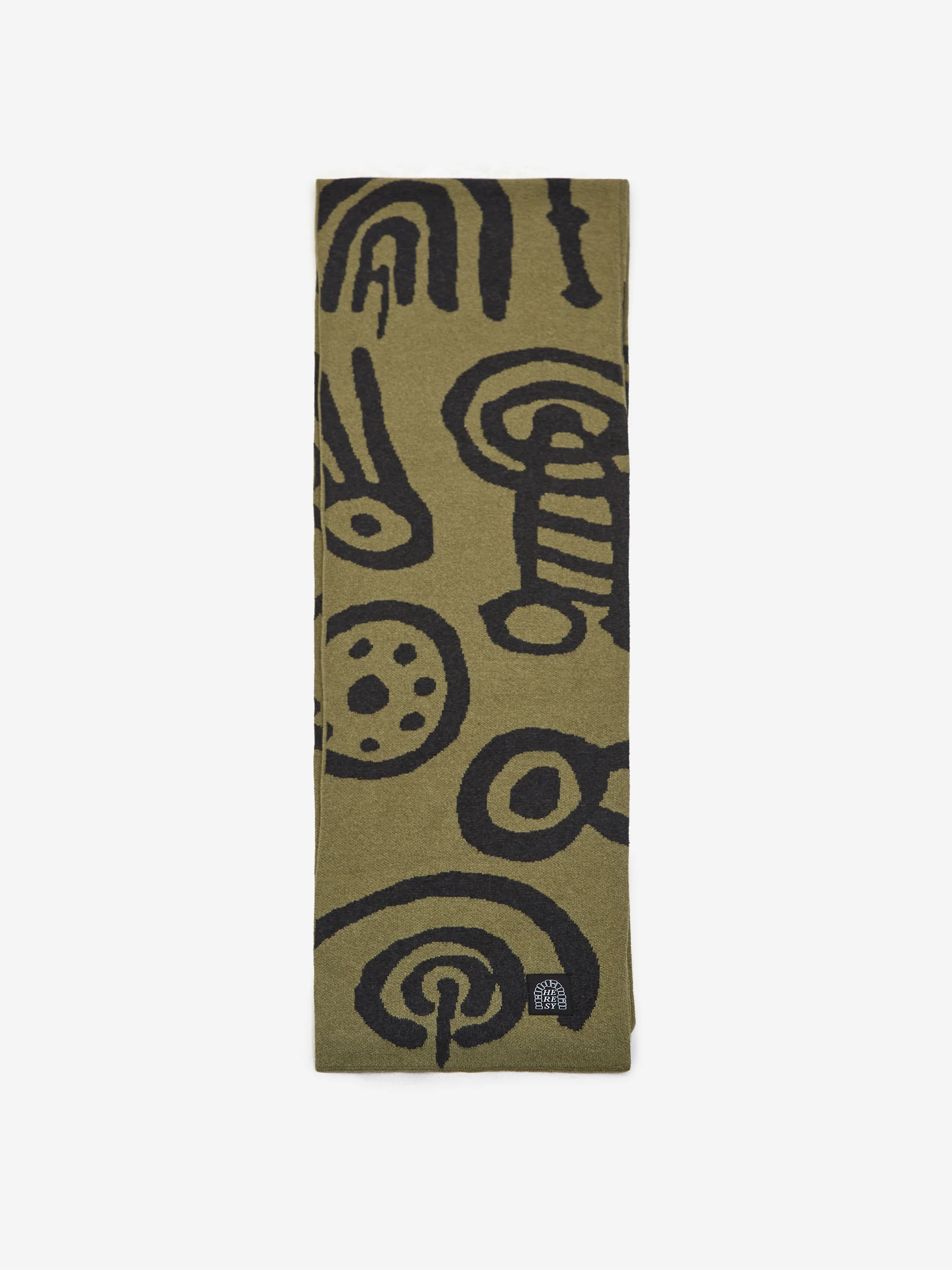 Heresy Carvings Scarf - Green - Image 2