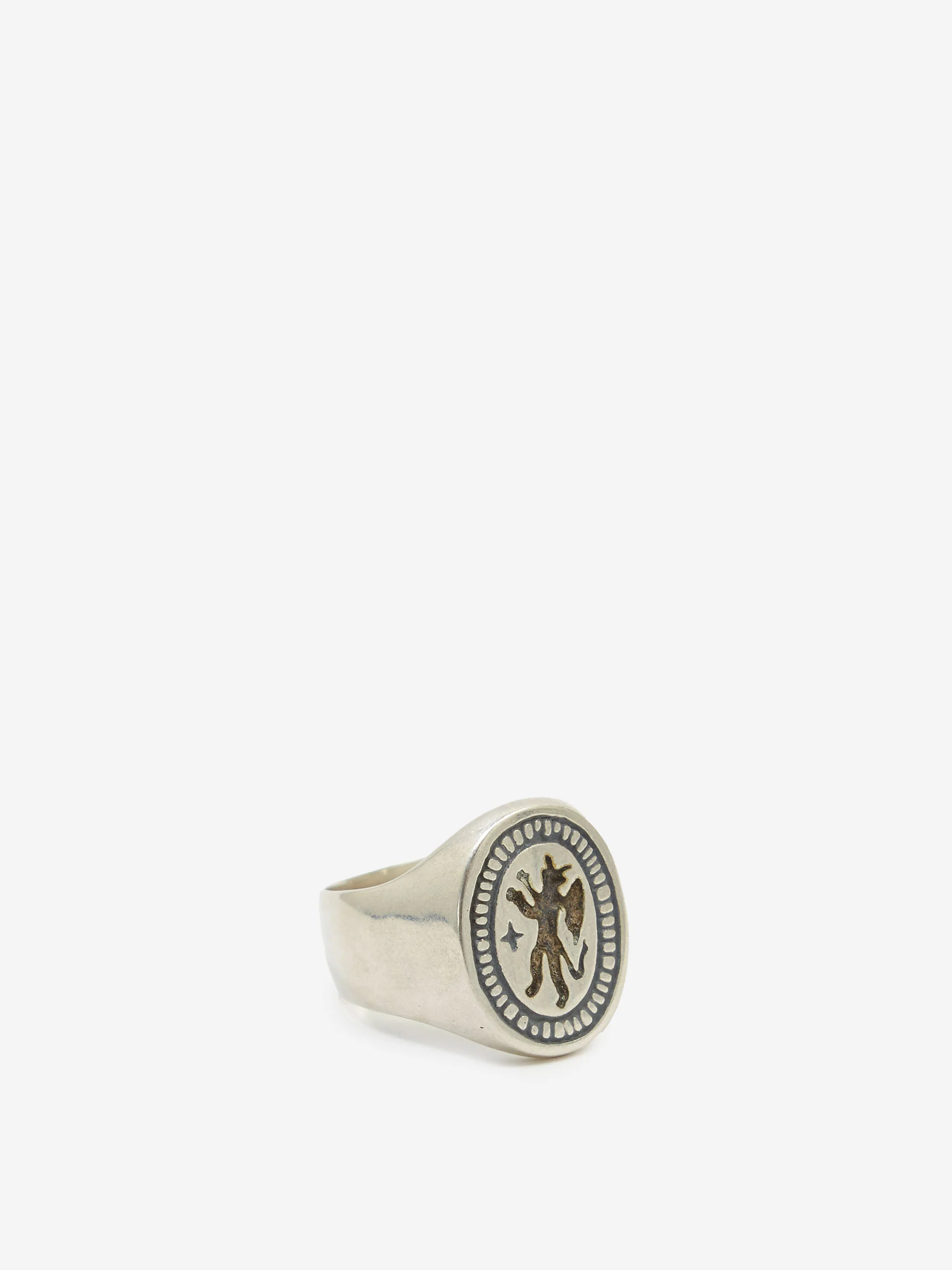 Heresy Demon Ring - Oxidised Silver