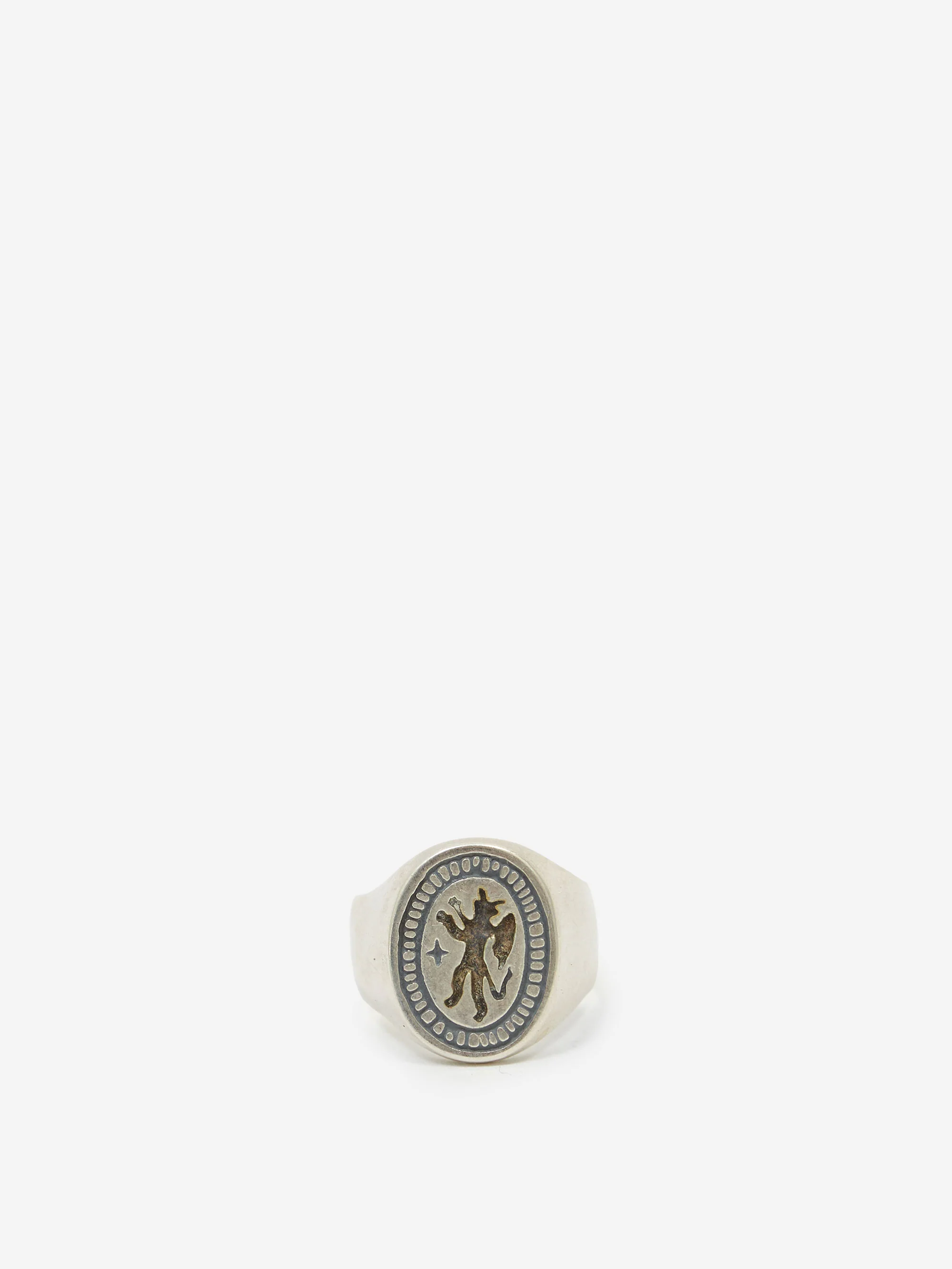 Heresy Demon Ring - Oxidised Silver - Image 2
