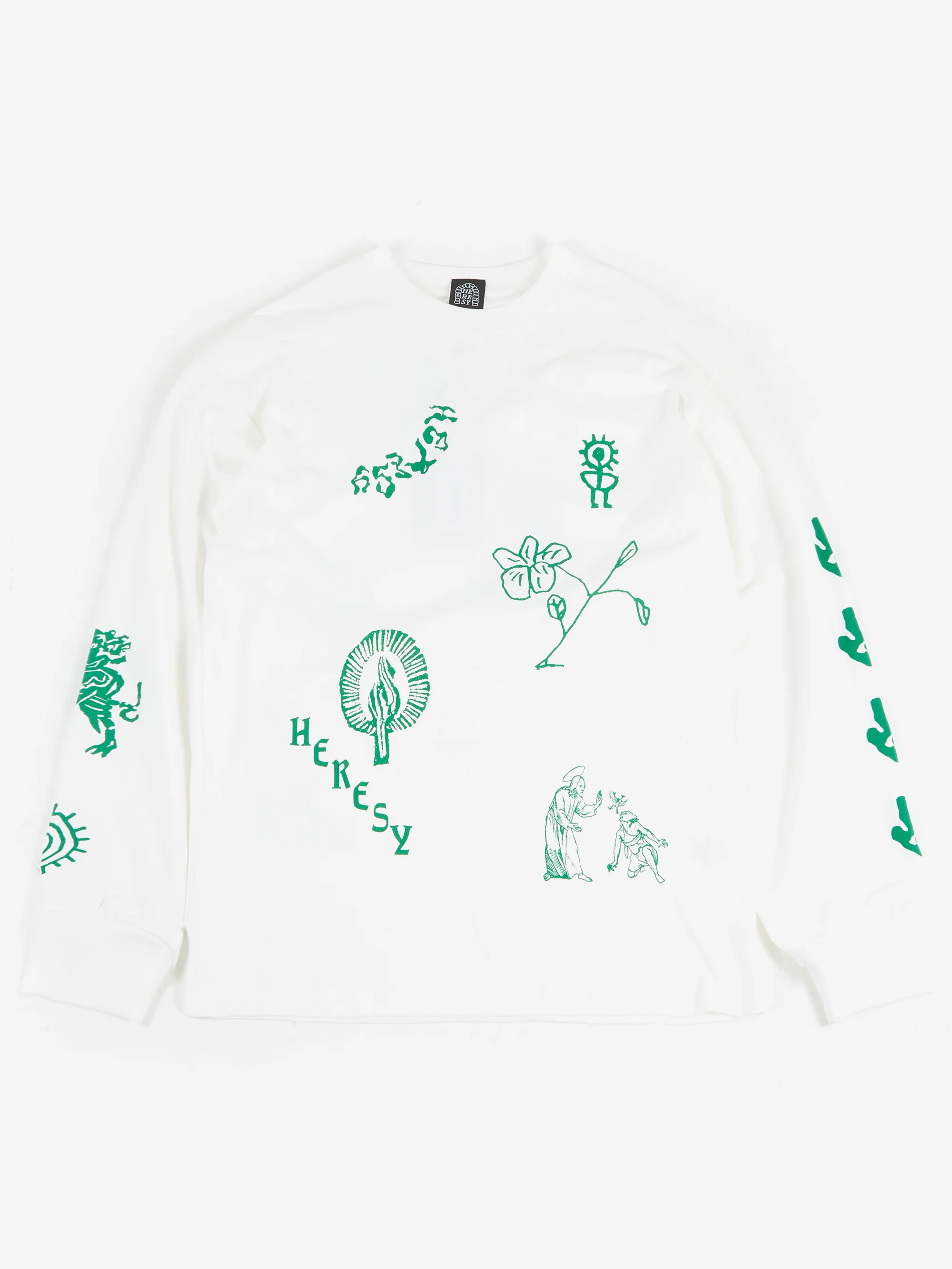 Heresy Em Blem T-Shirt - Ecru