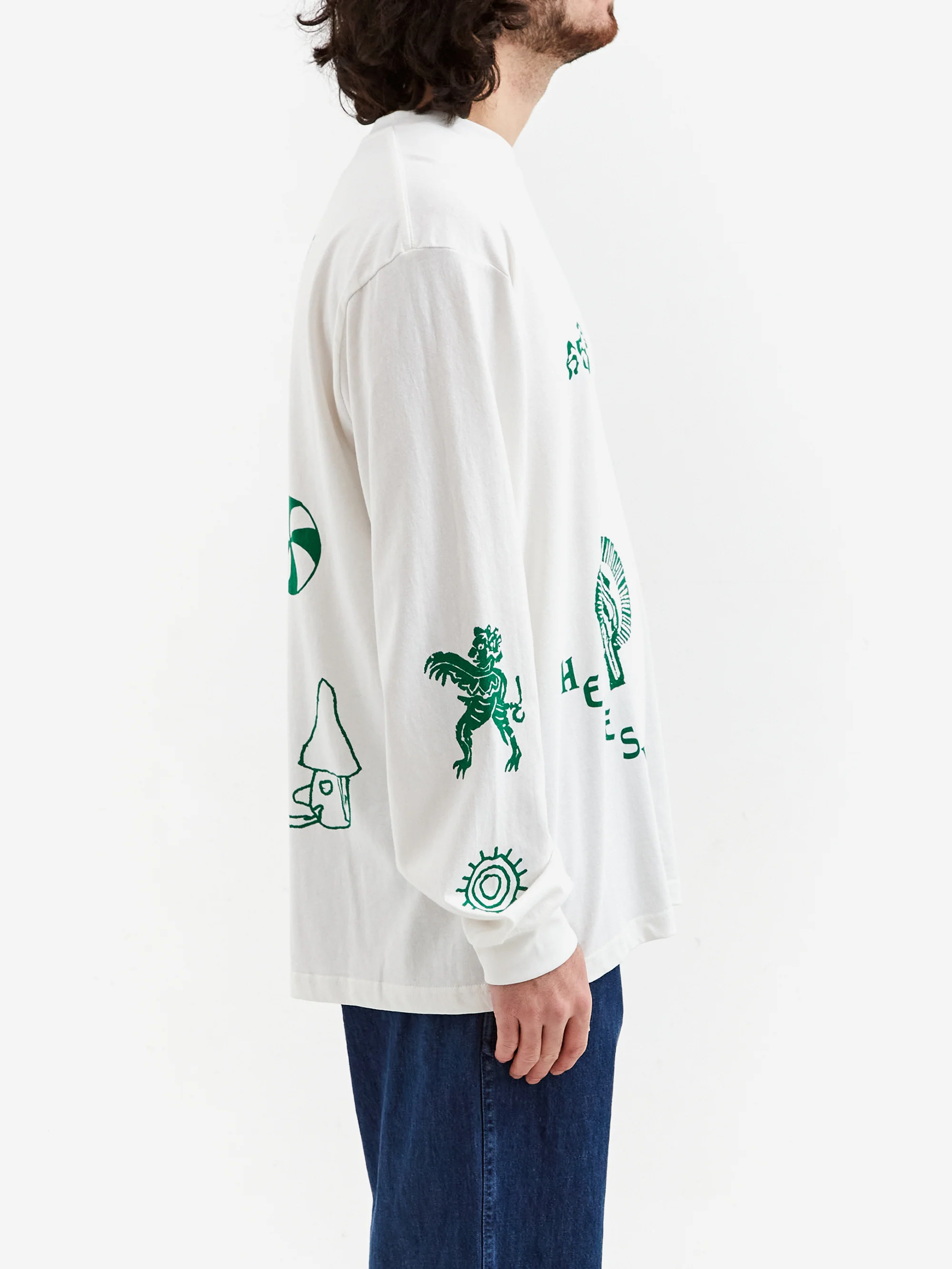 Heresy Em Blem T-Shirt - Ecru - Image 5