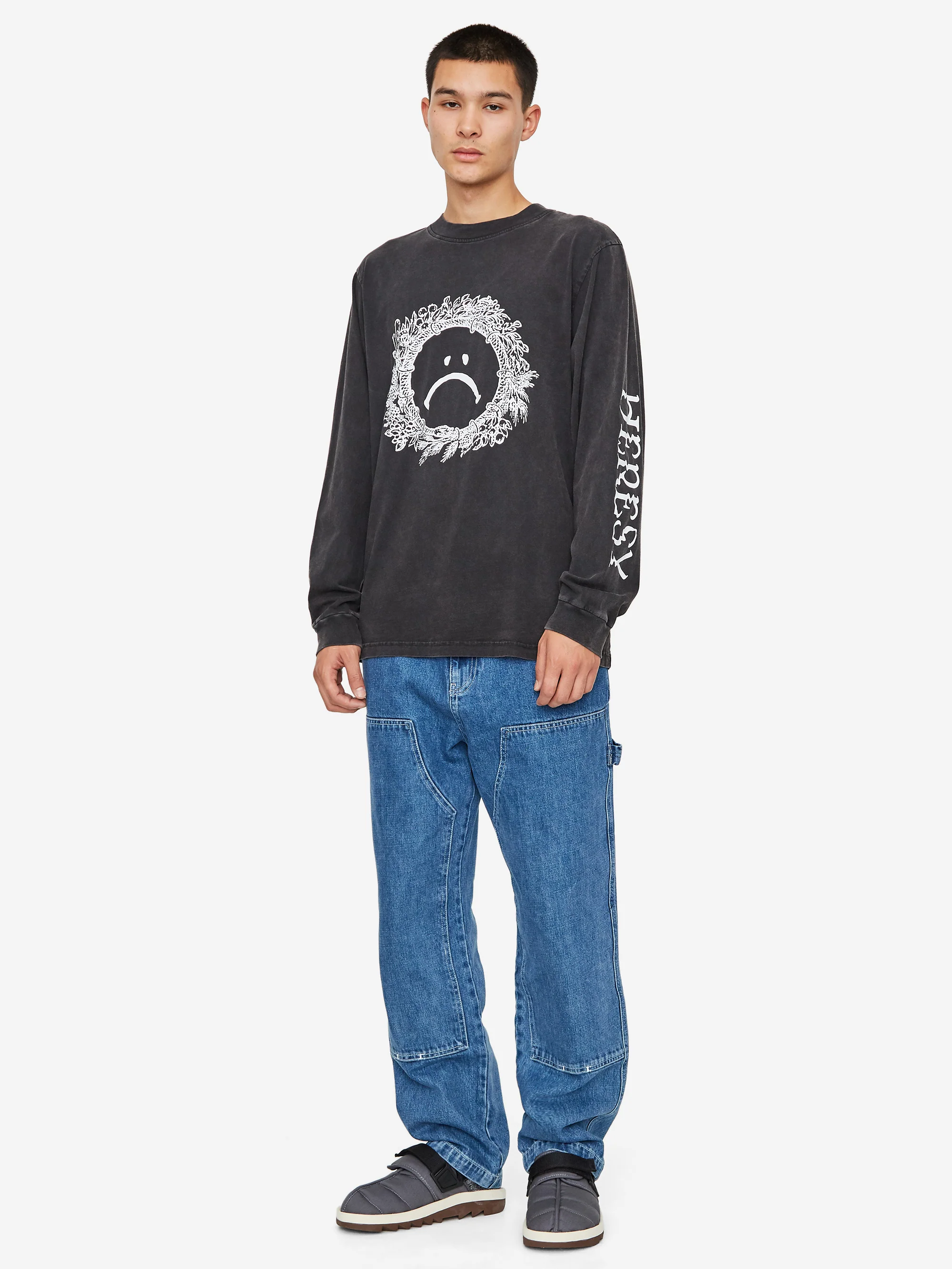 Heresy Gloom Longsleeve T-Shirt - Ash - Image 7
