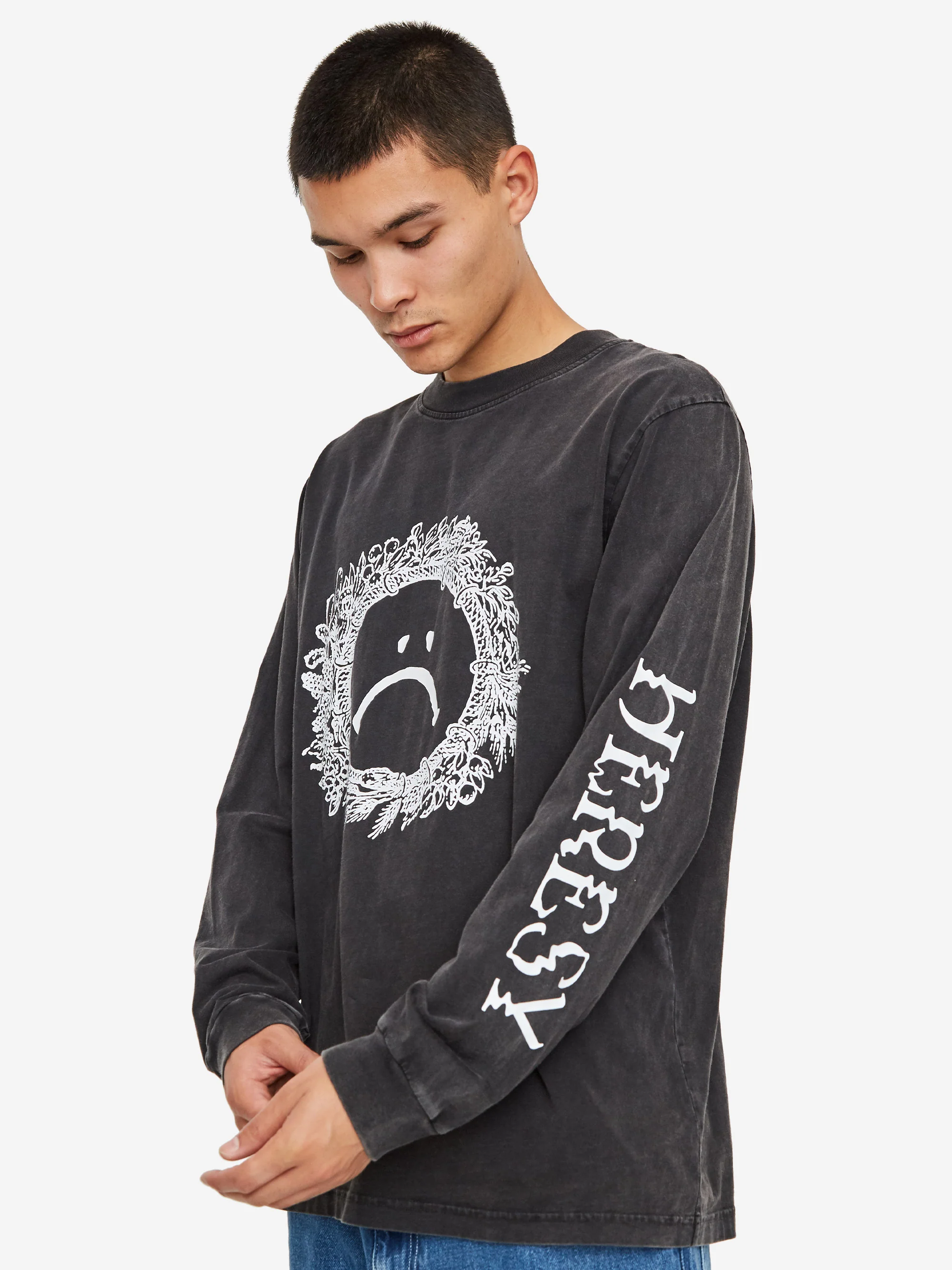 Heresy Gloom Longsleeve T-Shirt - Ash - Image 8