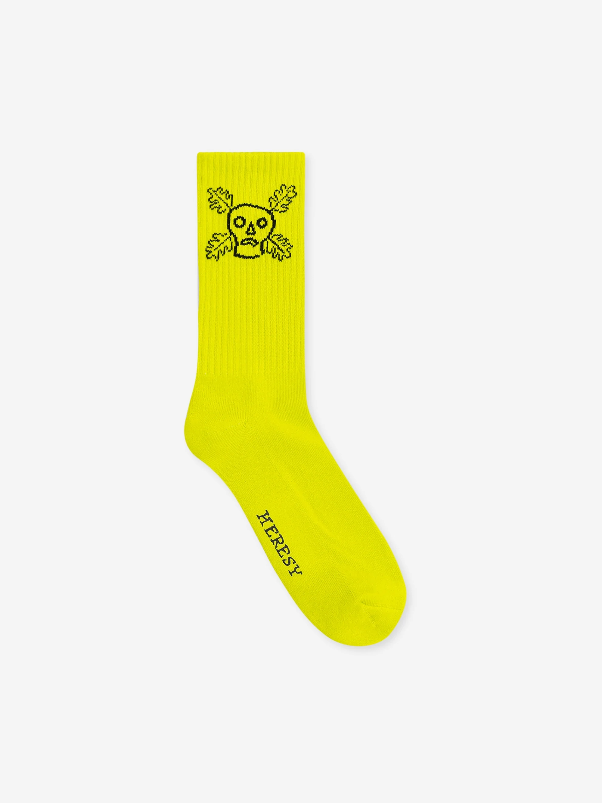 Heresy Green Man Socks - Flouro Green