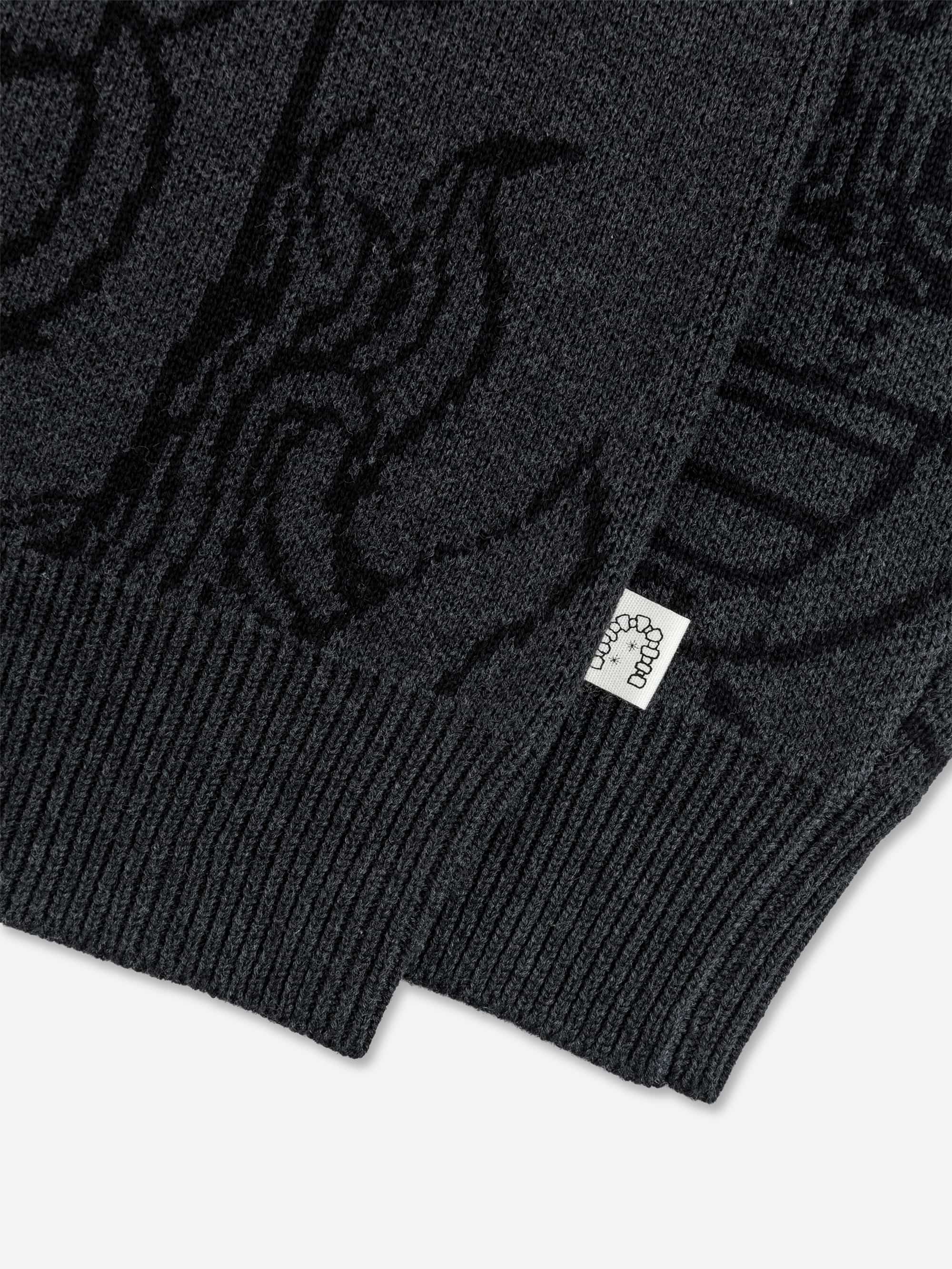 Heresy Hades Cardigan - Charcoal - Image 3