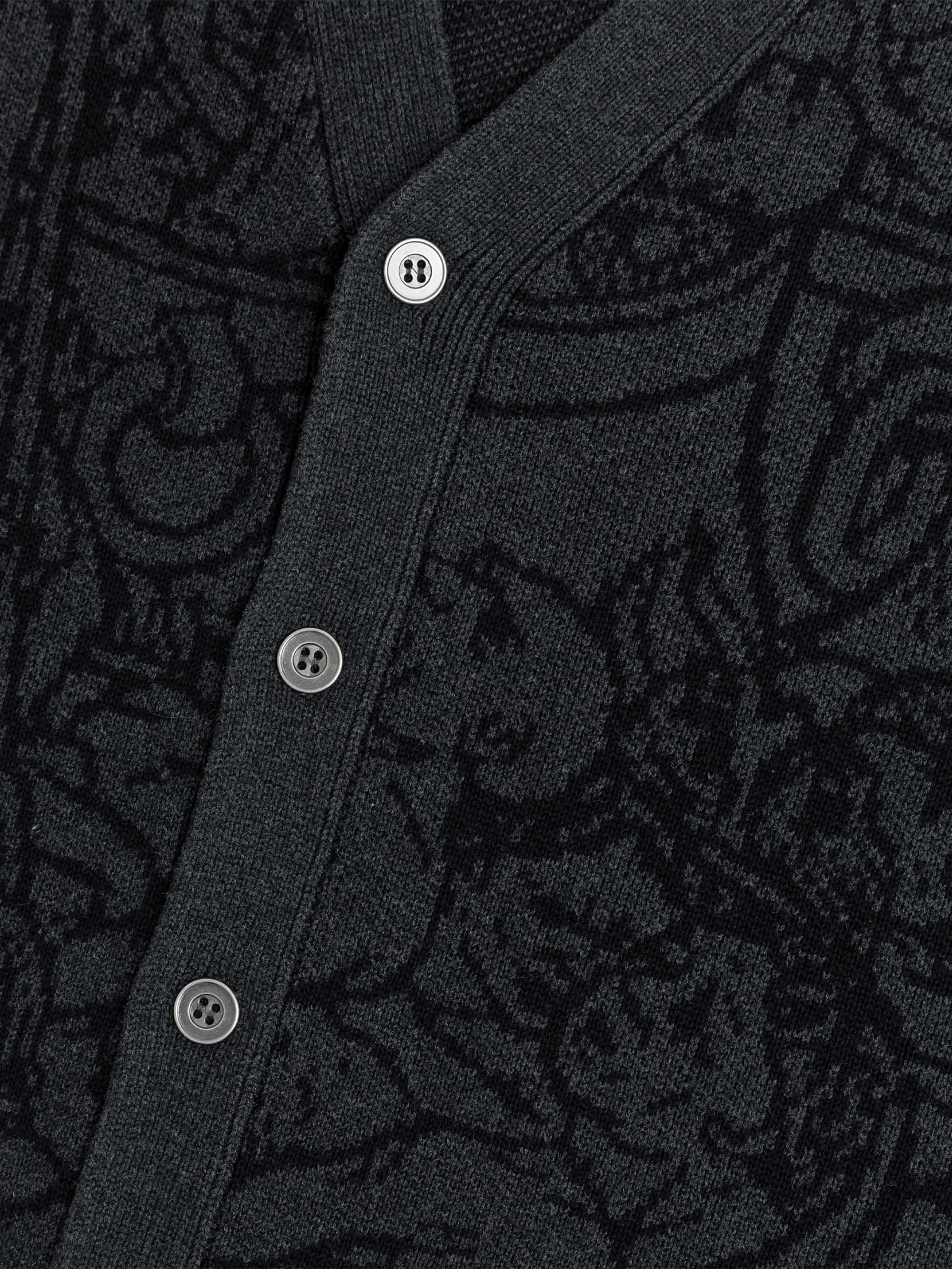 Heresy Hades Cardigan - Charcoal - Image 4