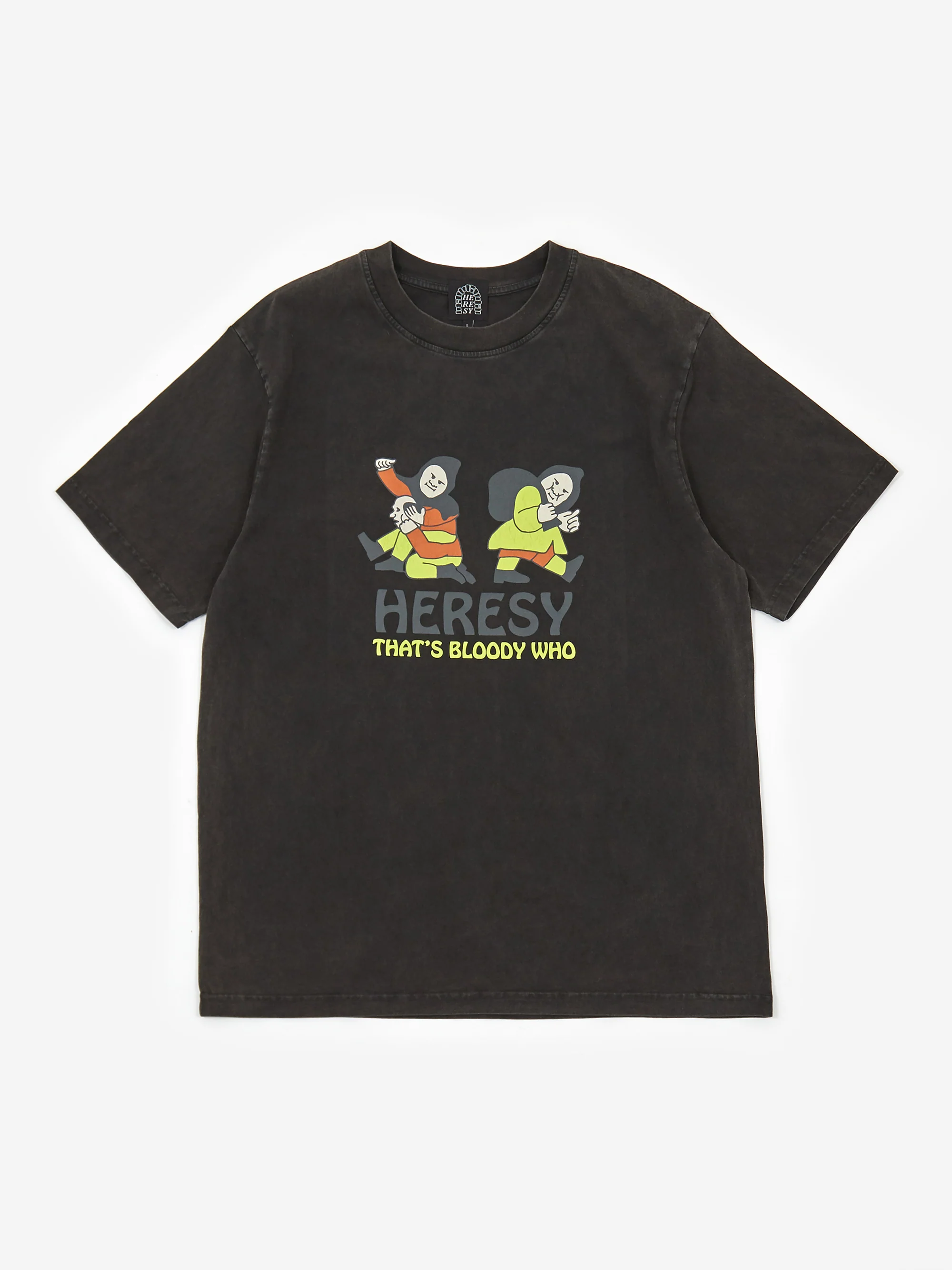 Heresy Ramble On Shortsleeve T-Shirt - Ash - Image 2