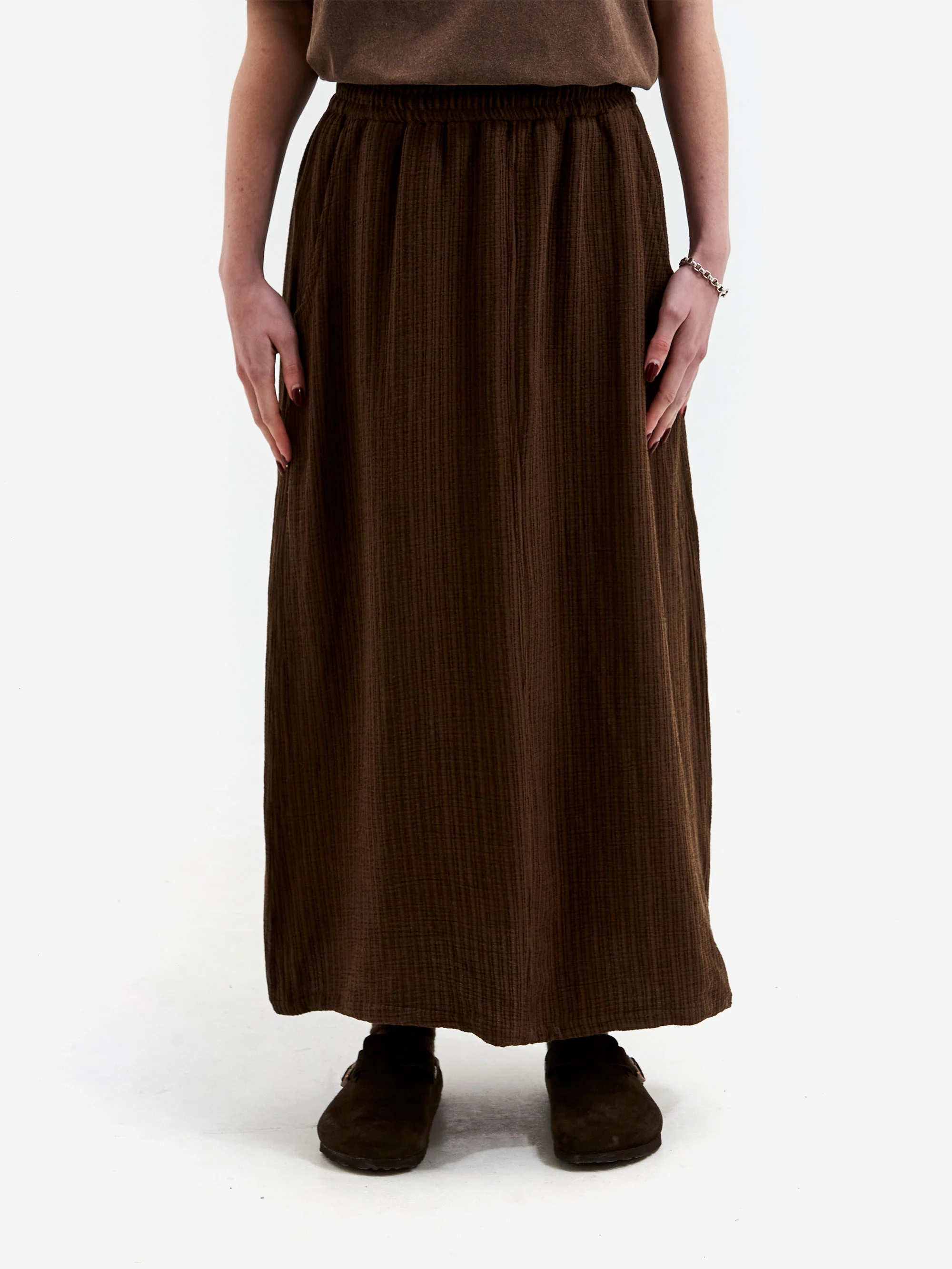 Heresy Scrim Skirt - Brown