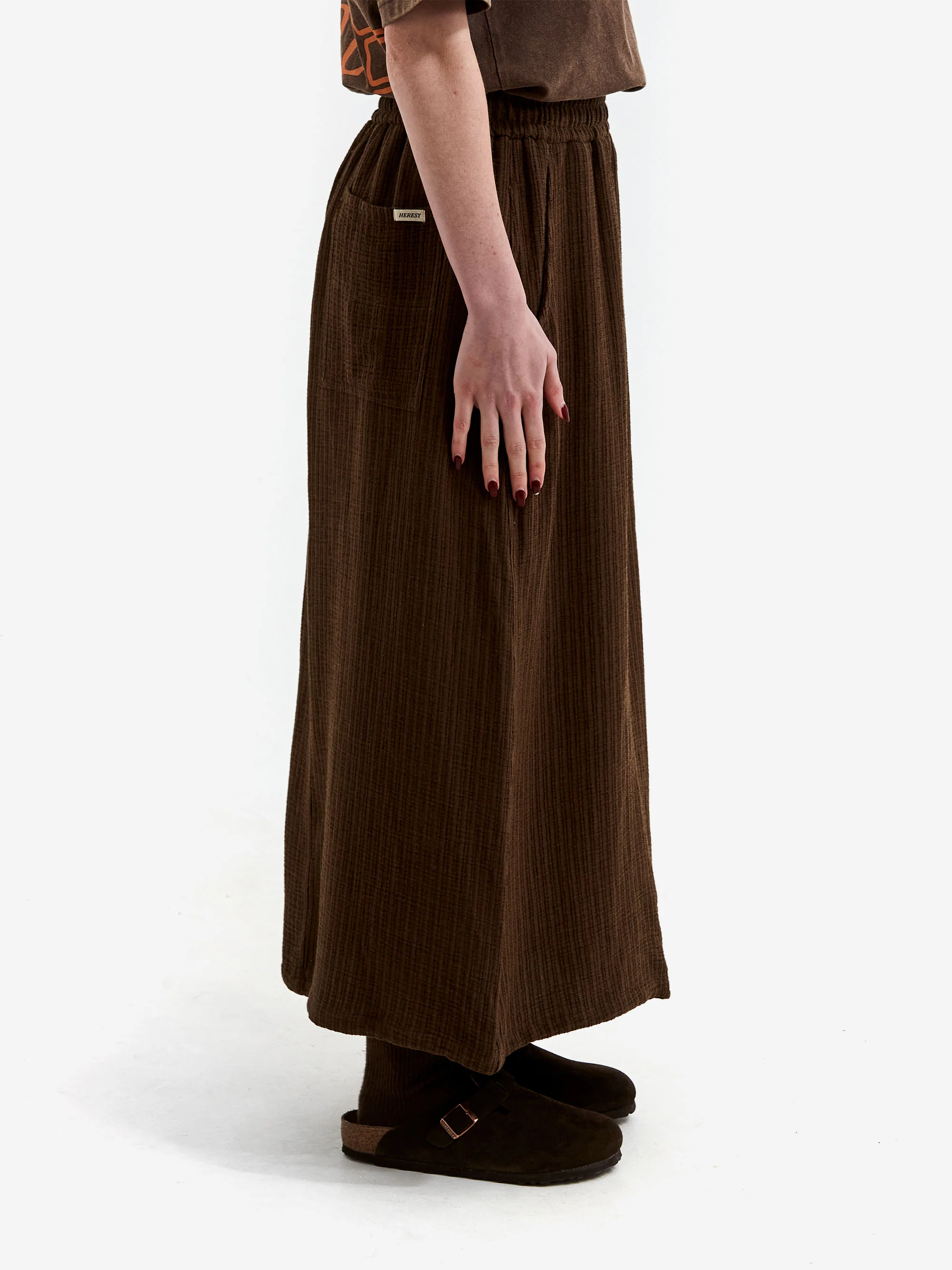Heresy Scrim Skirt - Brown - Image 2