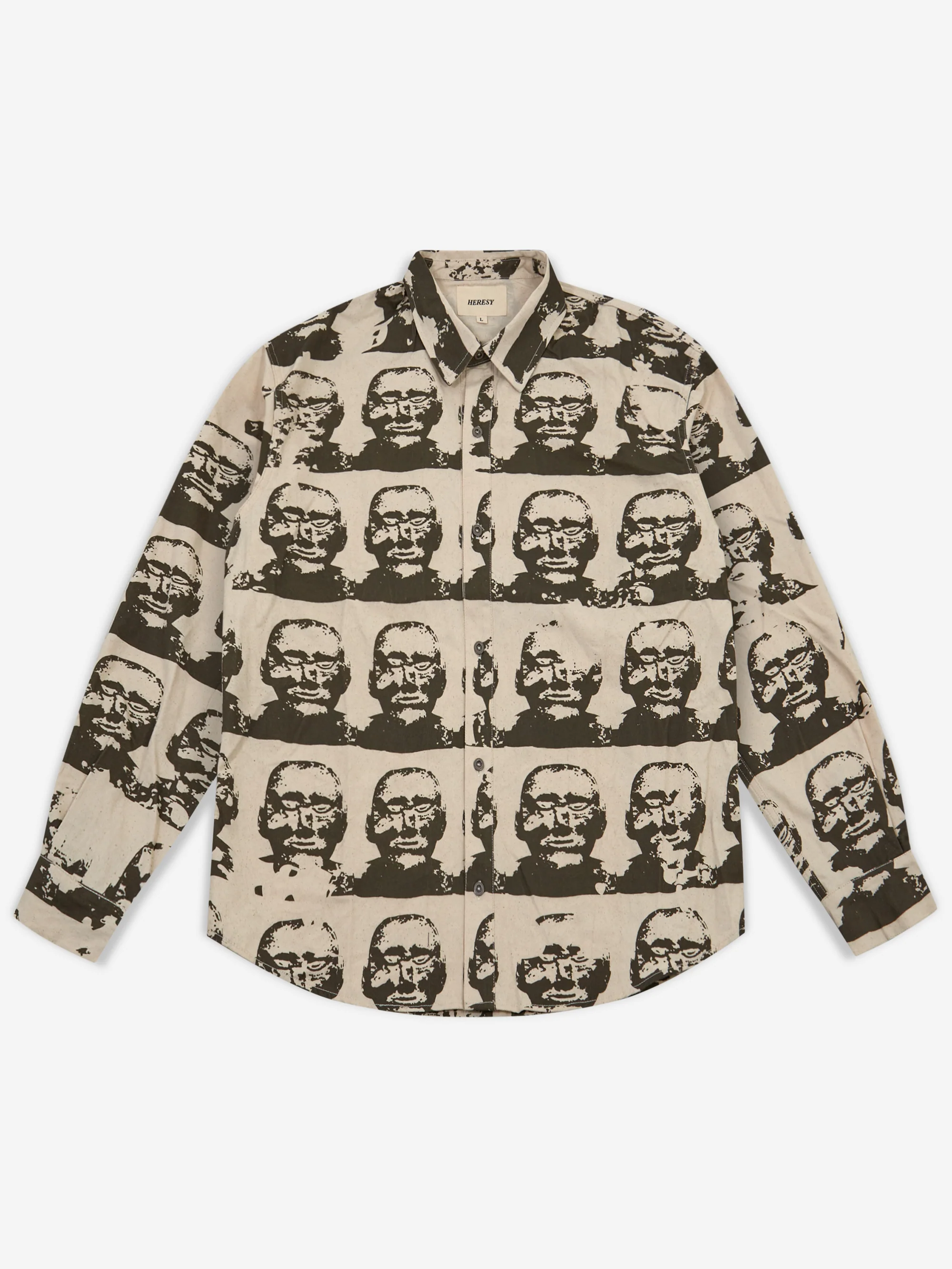 Heresy Stone Head Shirt - Ecru