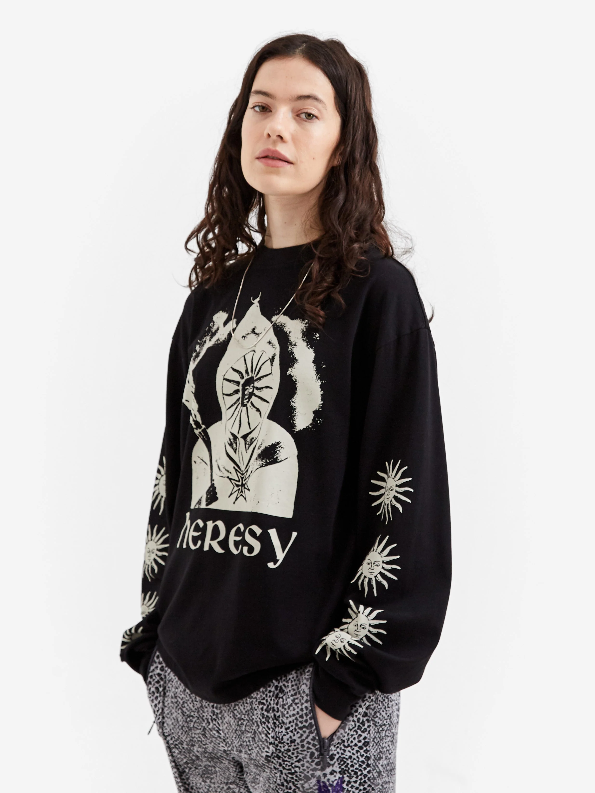 Heresy Sungod Long Sleeve T-Shirt W - Black - Image 2