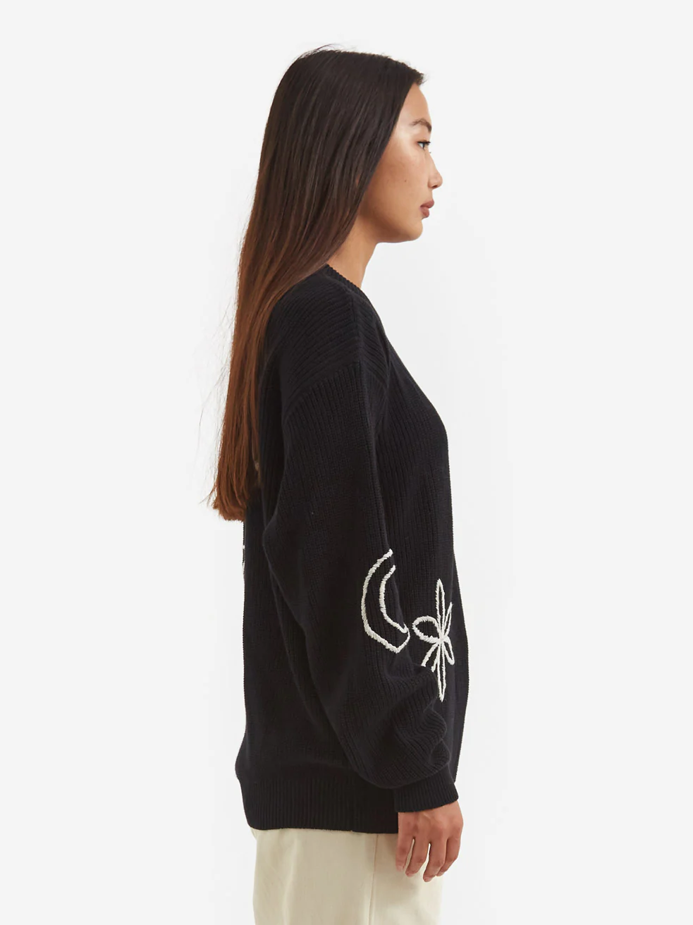 Heresy Trellis Jumper W - Black/Ecru - Image 2