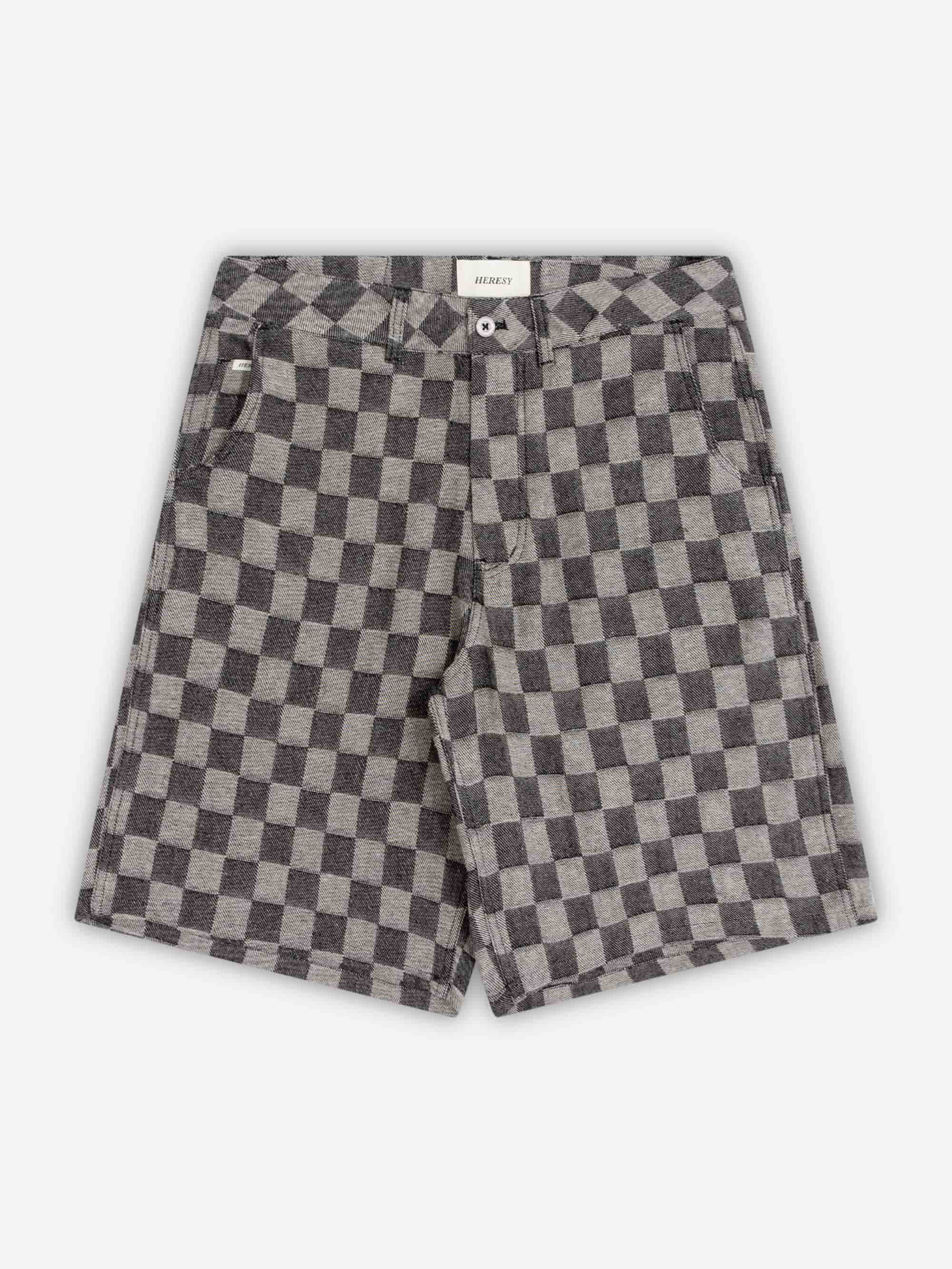 Heresy Trellis Shorts - Black Check