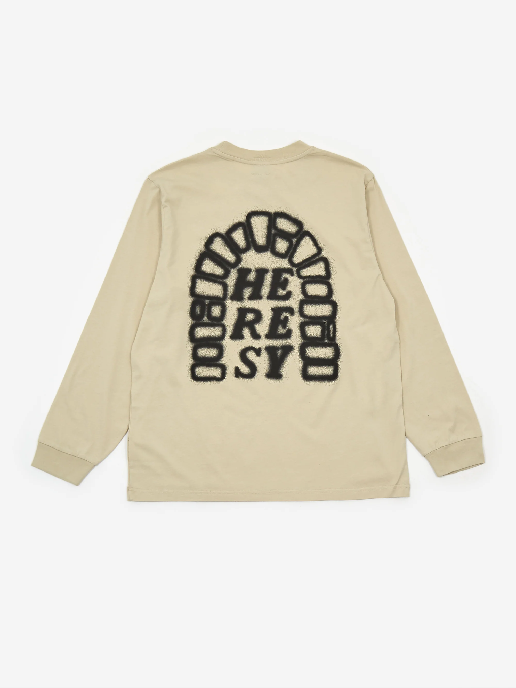 Heresy Us Folk Longsleeve T-Shirt - Putty - Image 4