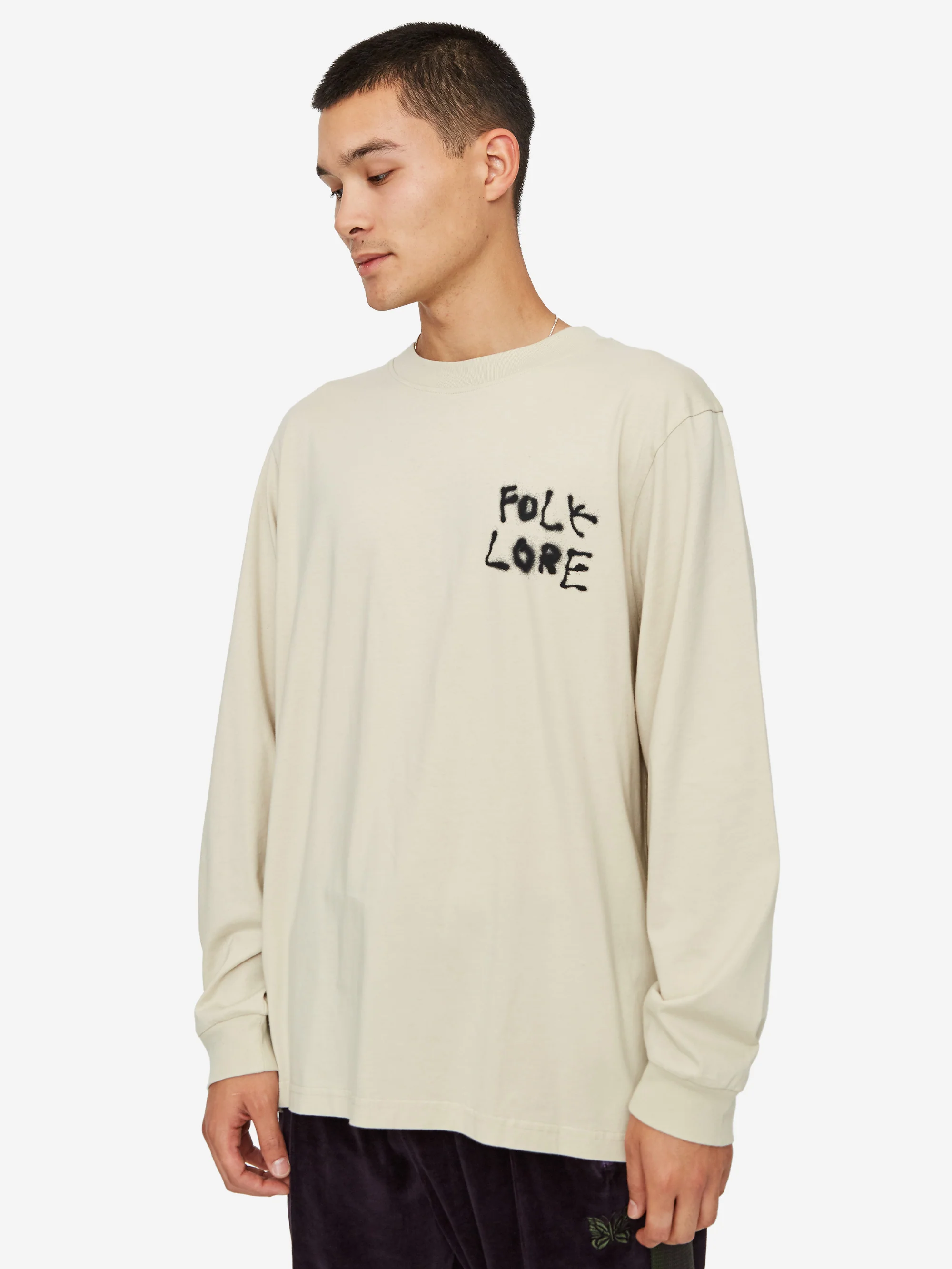 Heresy Us Folk Longsleeve T-Shirt - Putty - Image 5