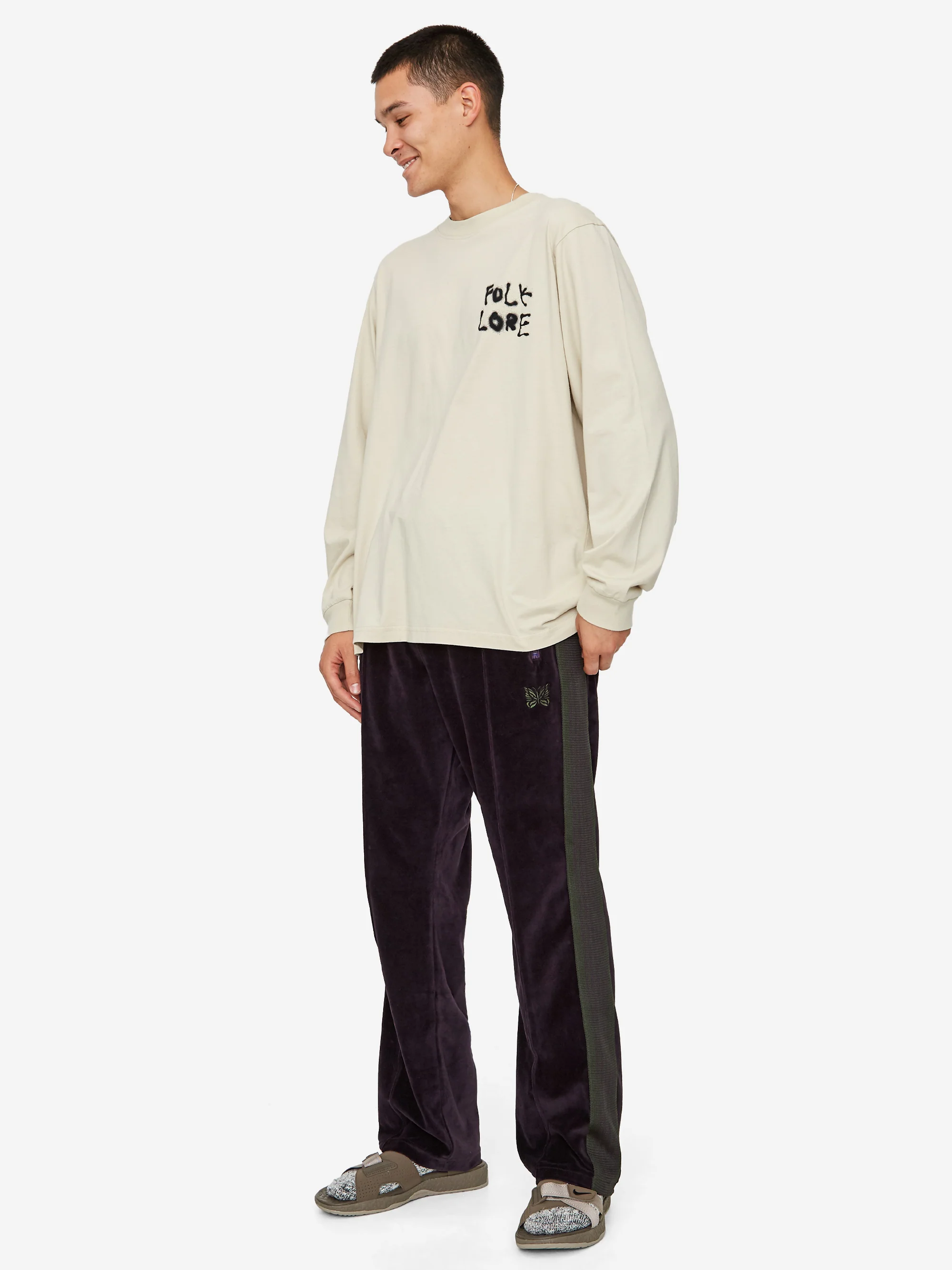 Heresy Us Folk Longsleeve T-Shirt - Putty - Image 6
