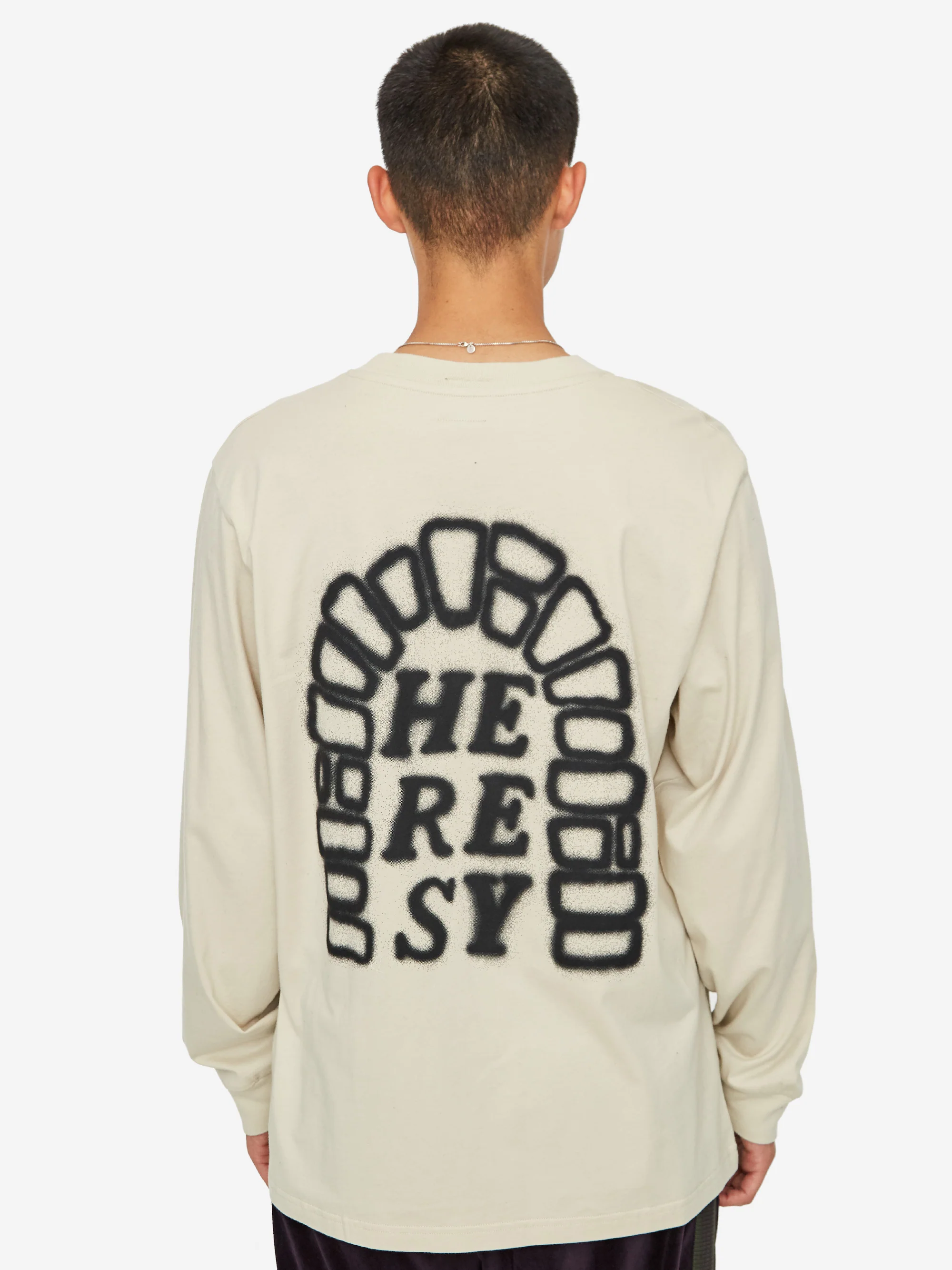 Heresy Us Folk Longsleeve T-Shirt - Putty - Image 9