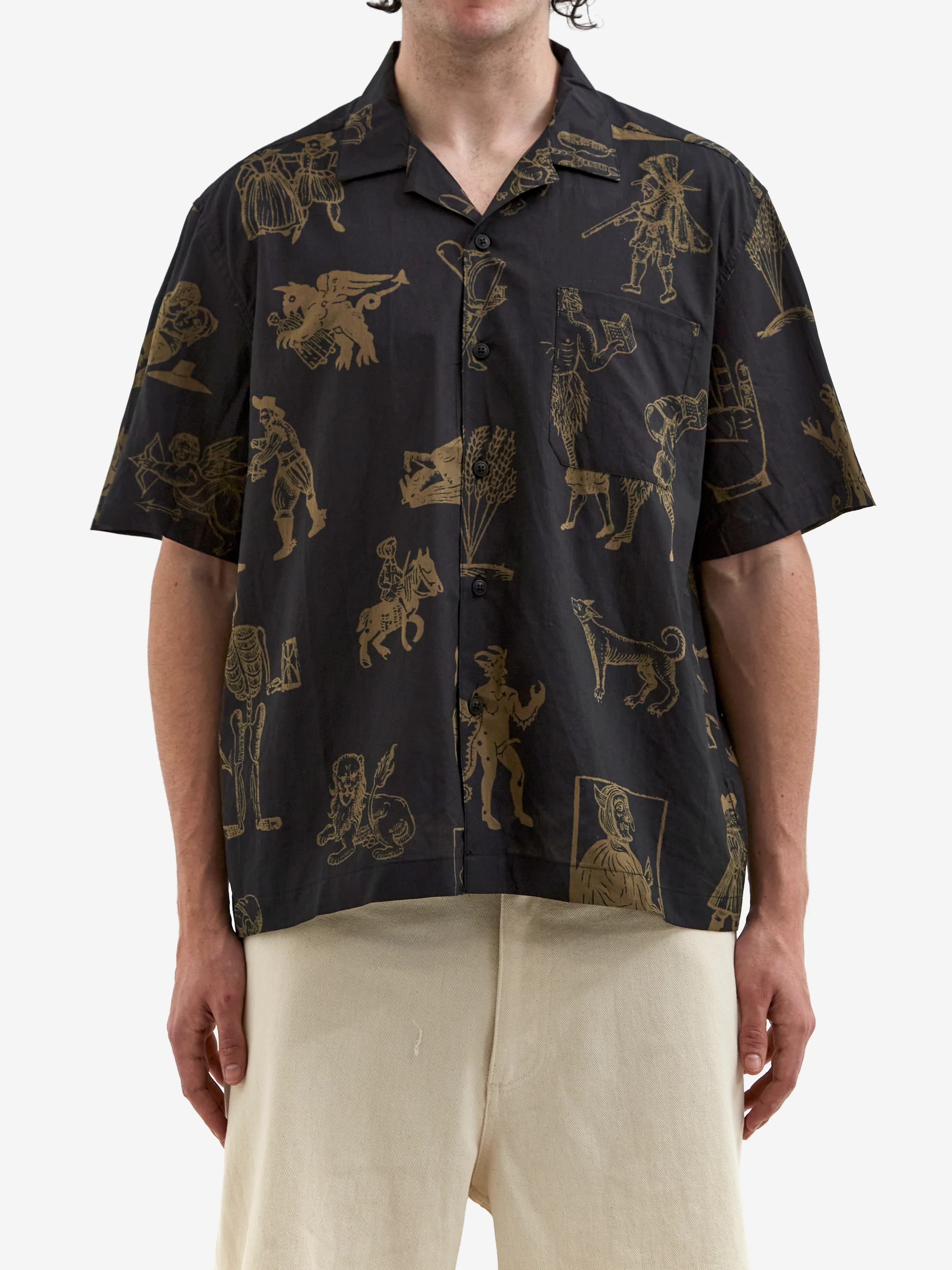 Heresy Woodcut Shirt - Black - Image 2