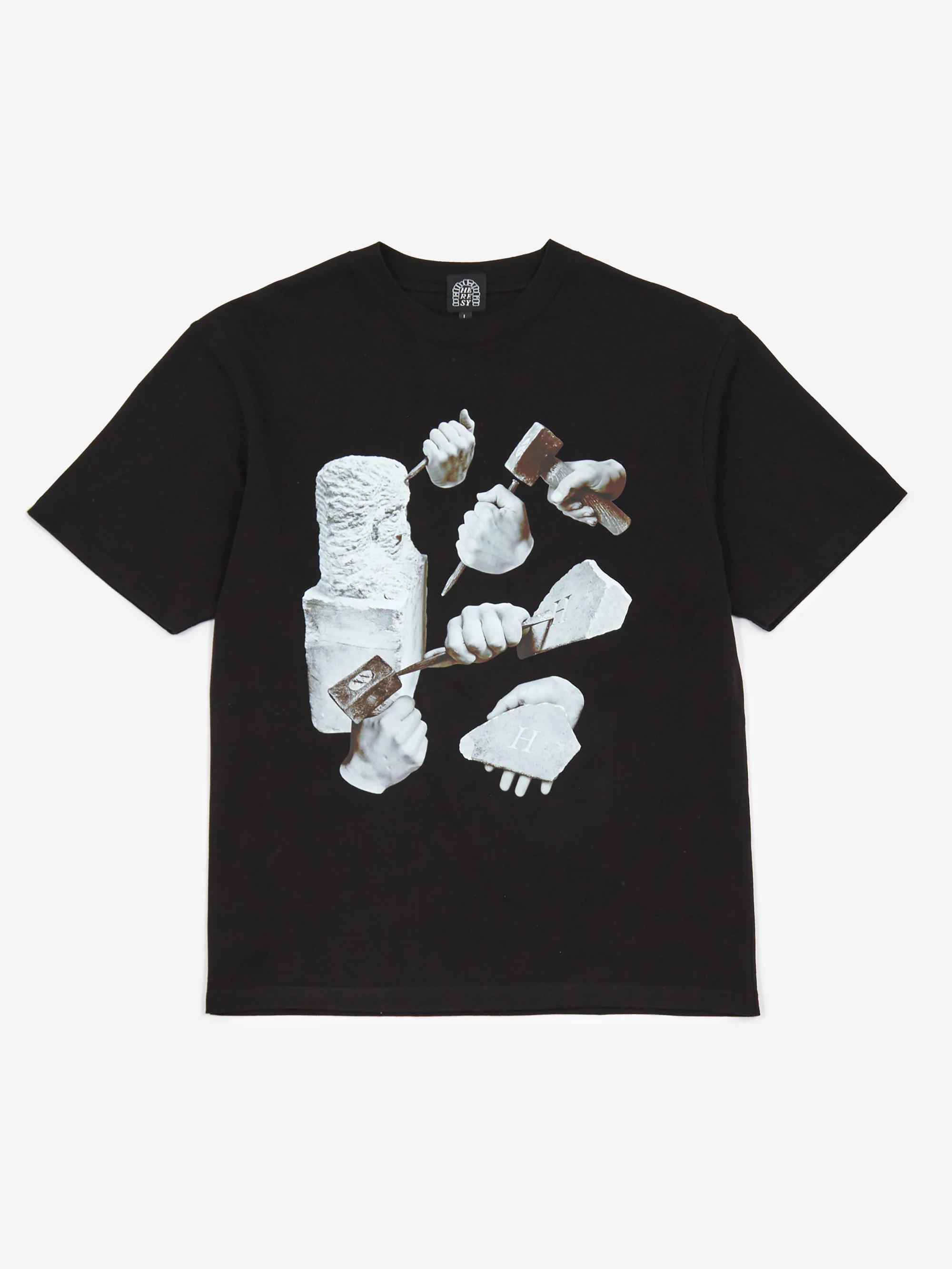 Heresy x Goodhood Stoneman Shortsleeve T-Shirt - Black - Image 2