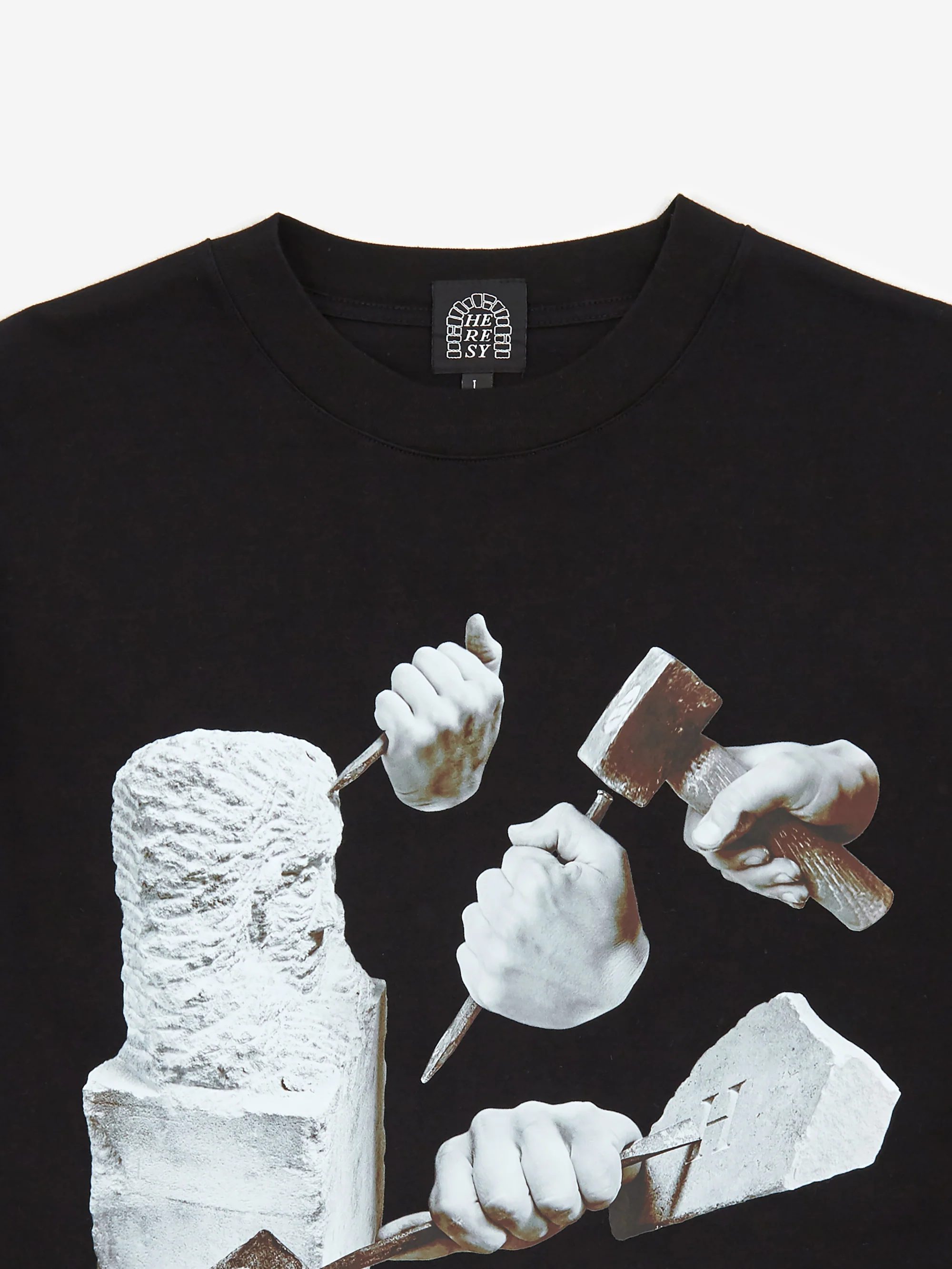 Heresy x Goodhood Stoneman Shortsleeve T-Shirt - Black - Image 3