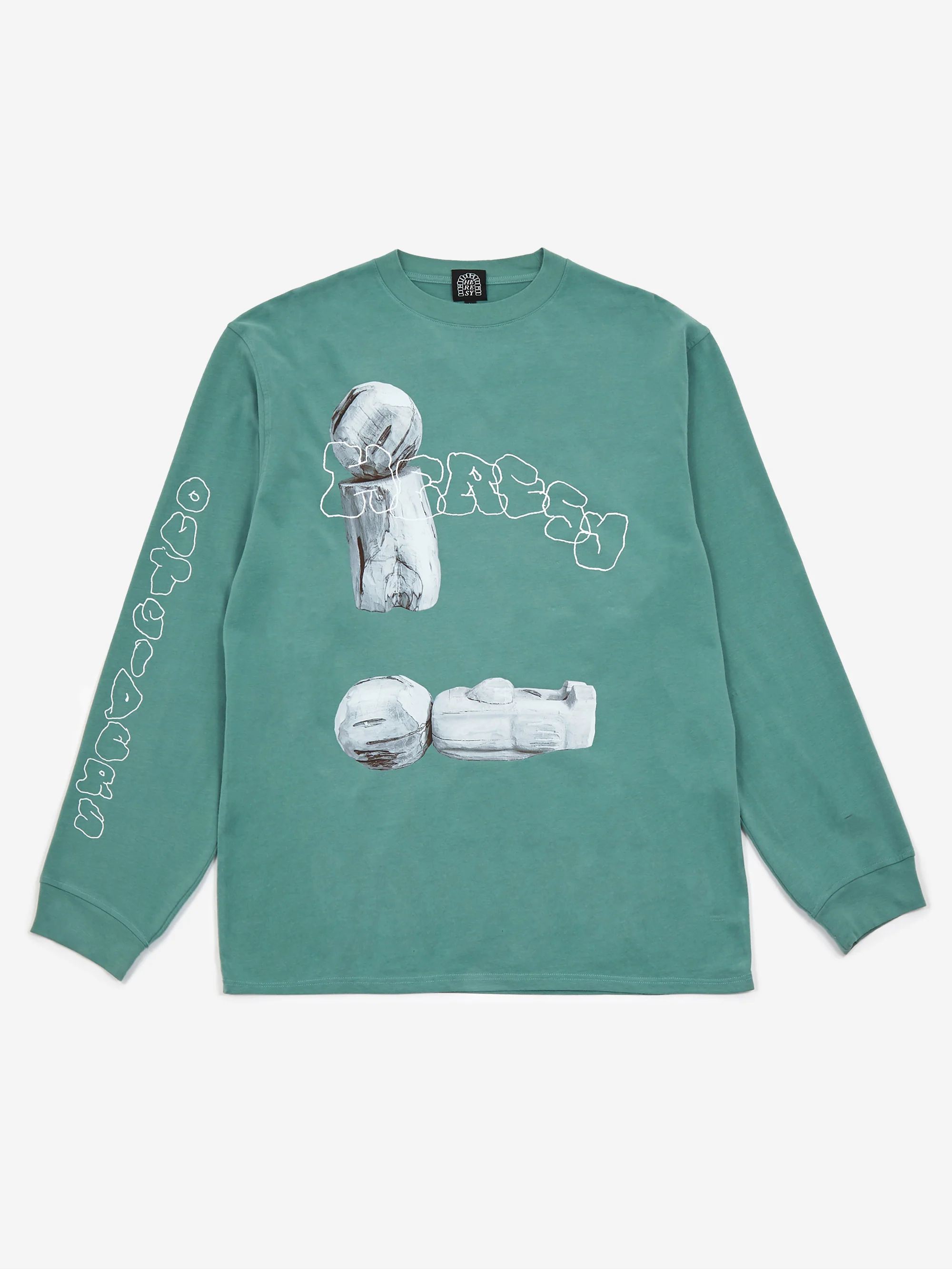 Heresy x Goodhood Woodman Longsleeve T-Shirt - Green - Image 2