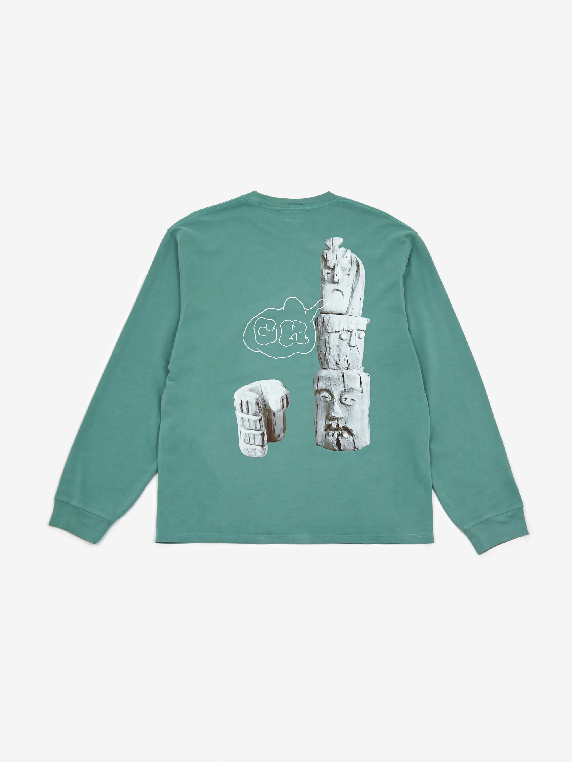 Heresy x Goodhood Woodman Longsleeve T-Shirt - Green - Image 4