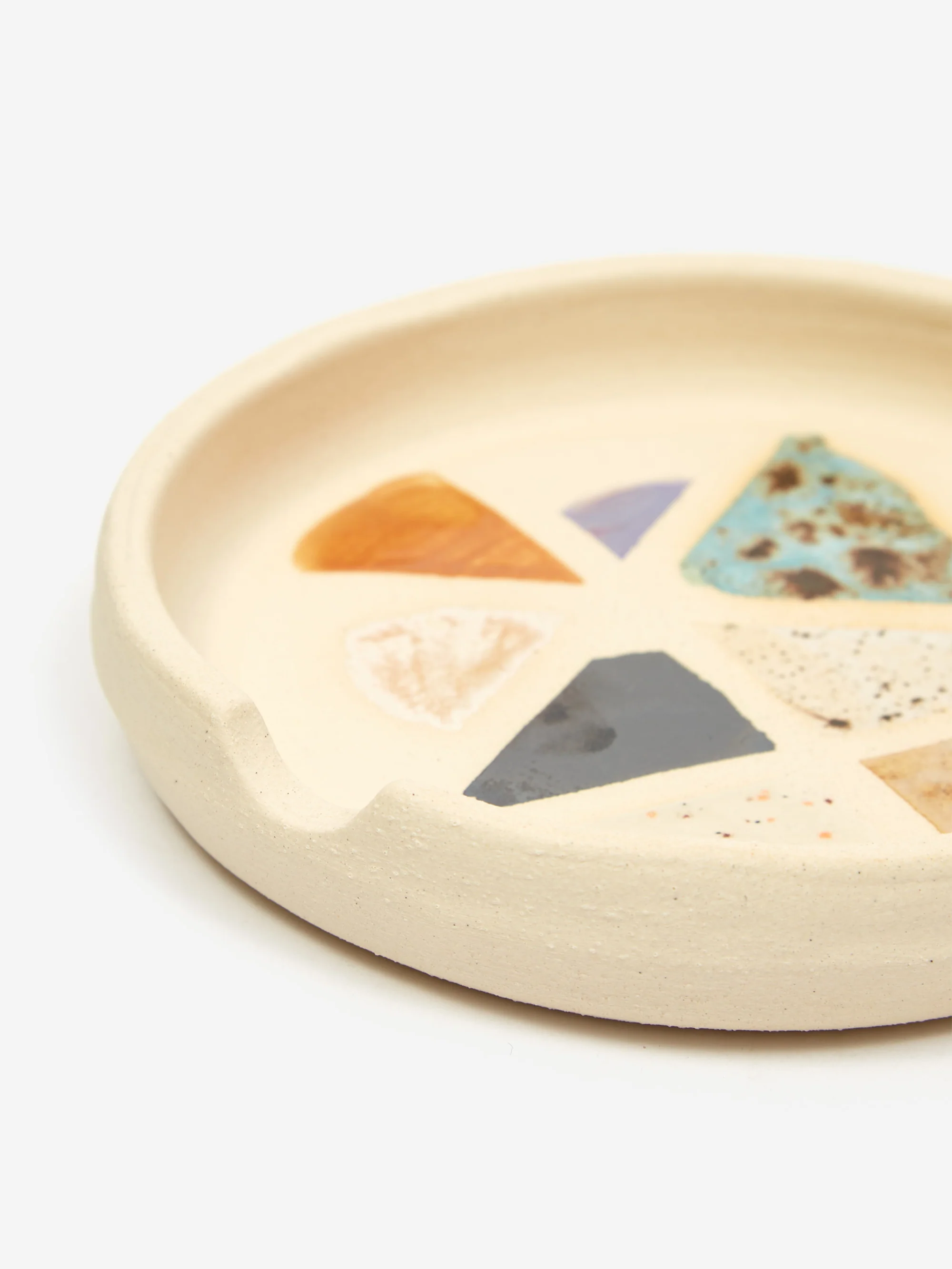 HEY MOON Handmade Polished Rocks Ashtray - Image 2