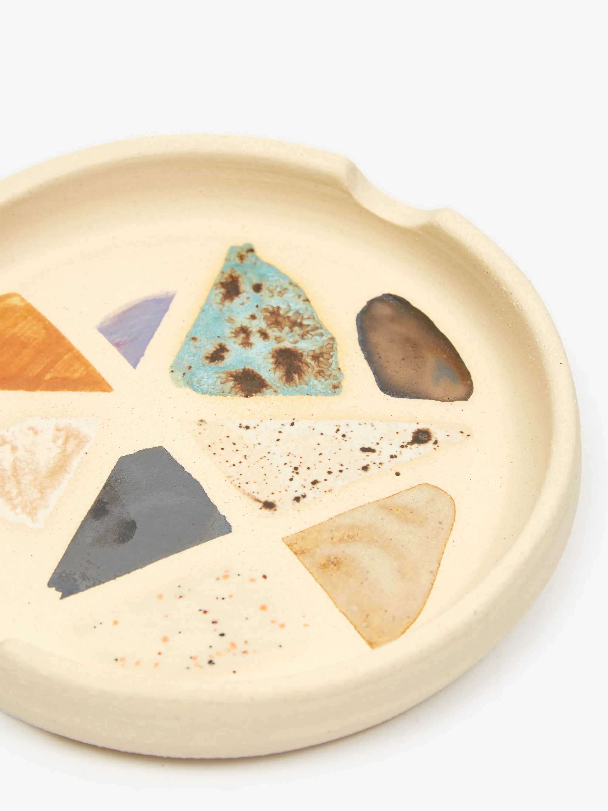 HEY MOON Handmade Polished Rocks Ashtray - Image 4