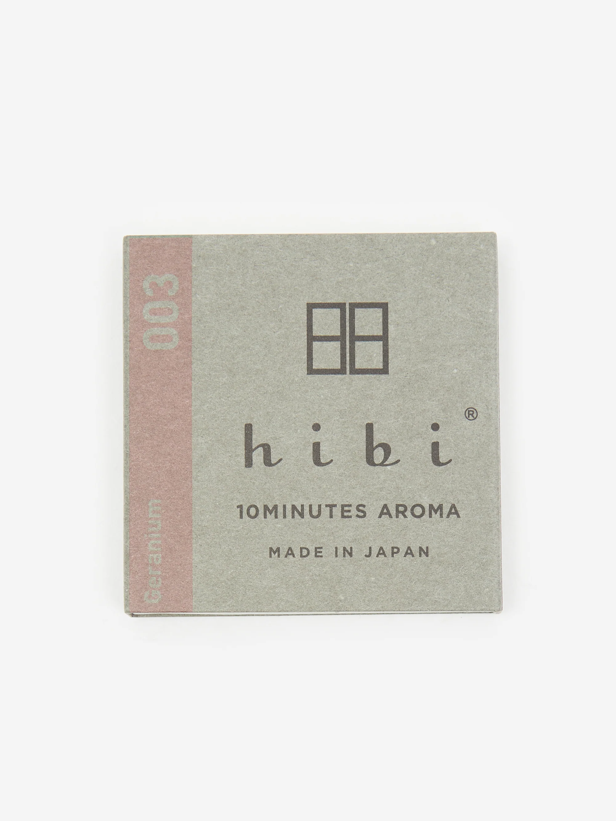 Hibi 10 Minutes Aroma Incense - Geranium