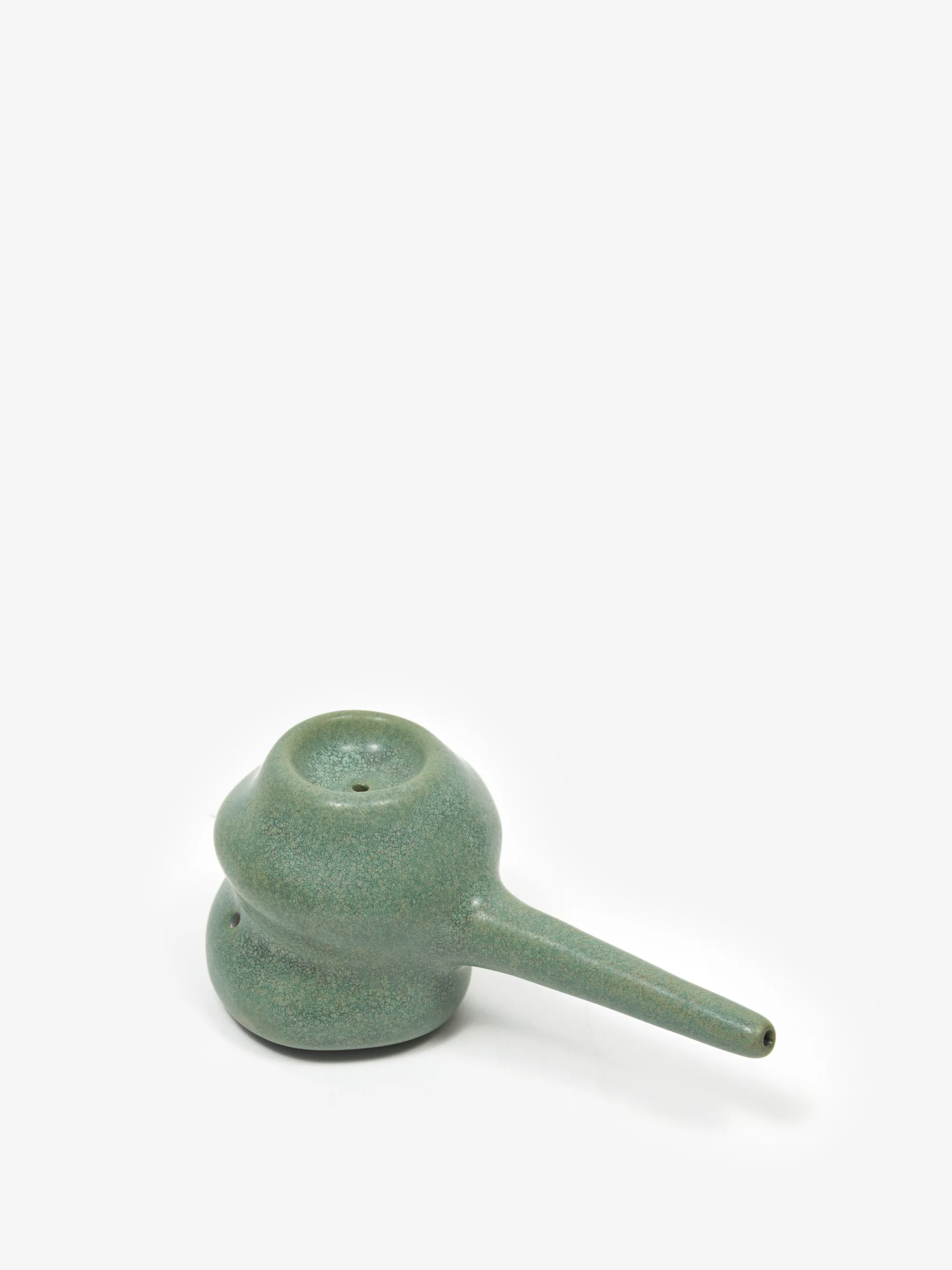 High Minds Handmade Ceramic Single Chamber Pipe - Green