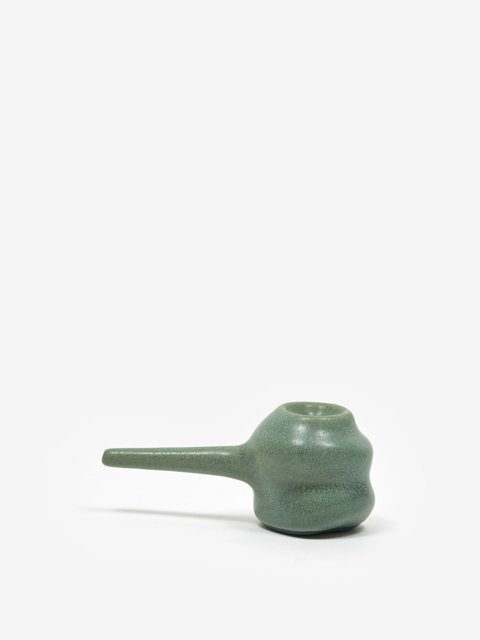 High Minds Handmade Ceramic Single Chamber Pipe - Green - Image 5