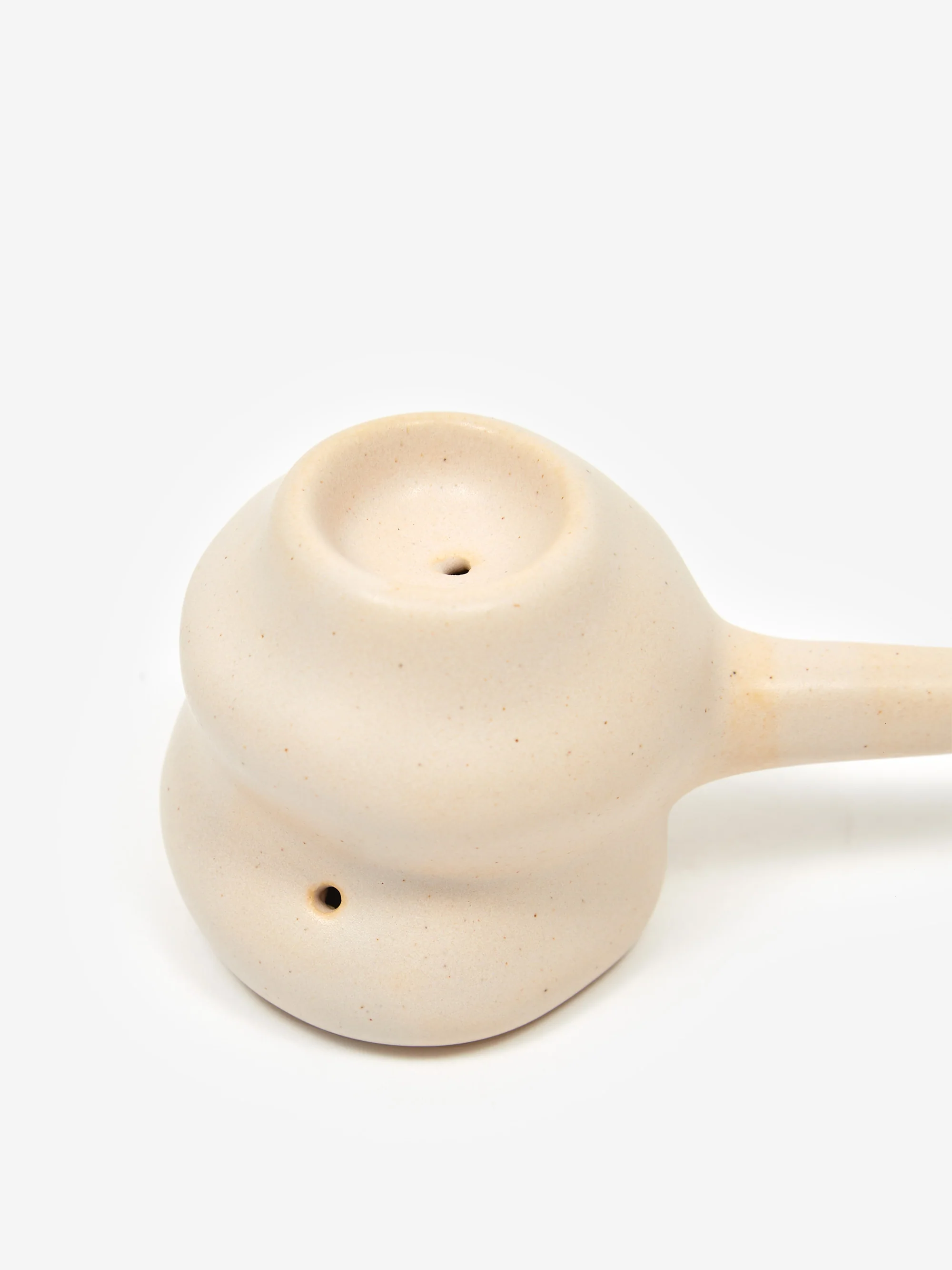 High Minds Handmade Ceramic Single Chamber Pipe - Sand - Image 3
