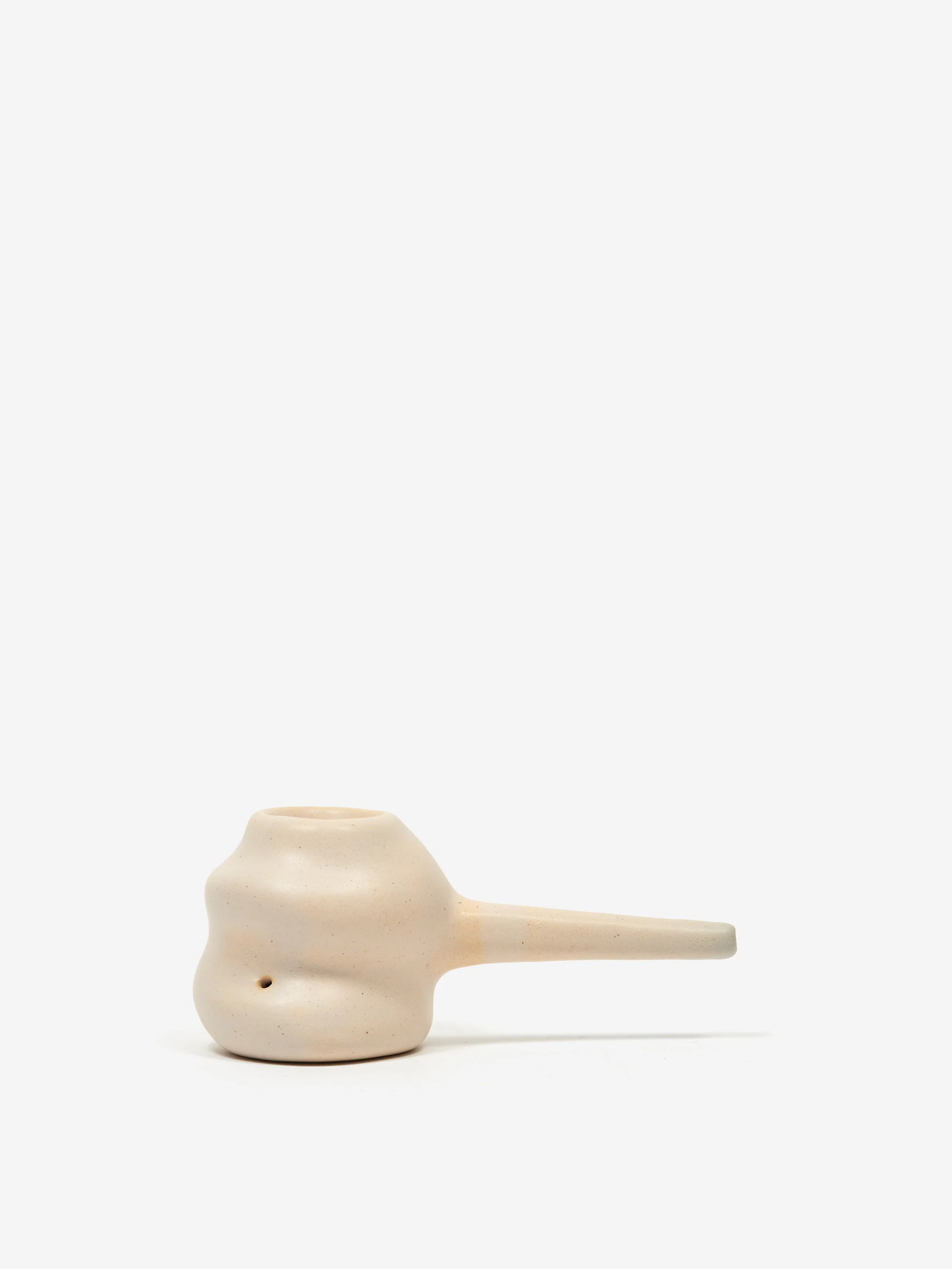 High Minds Handmade Ceramic Single Chamber Pipe - Sand - Image 4
