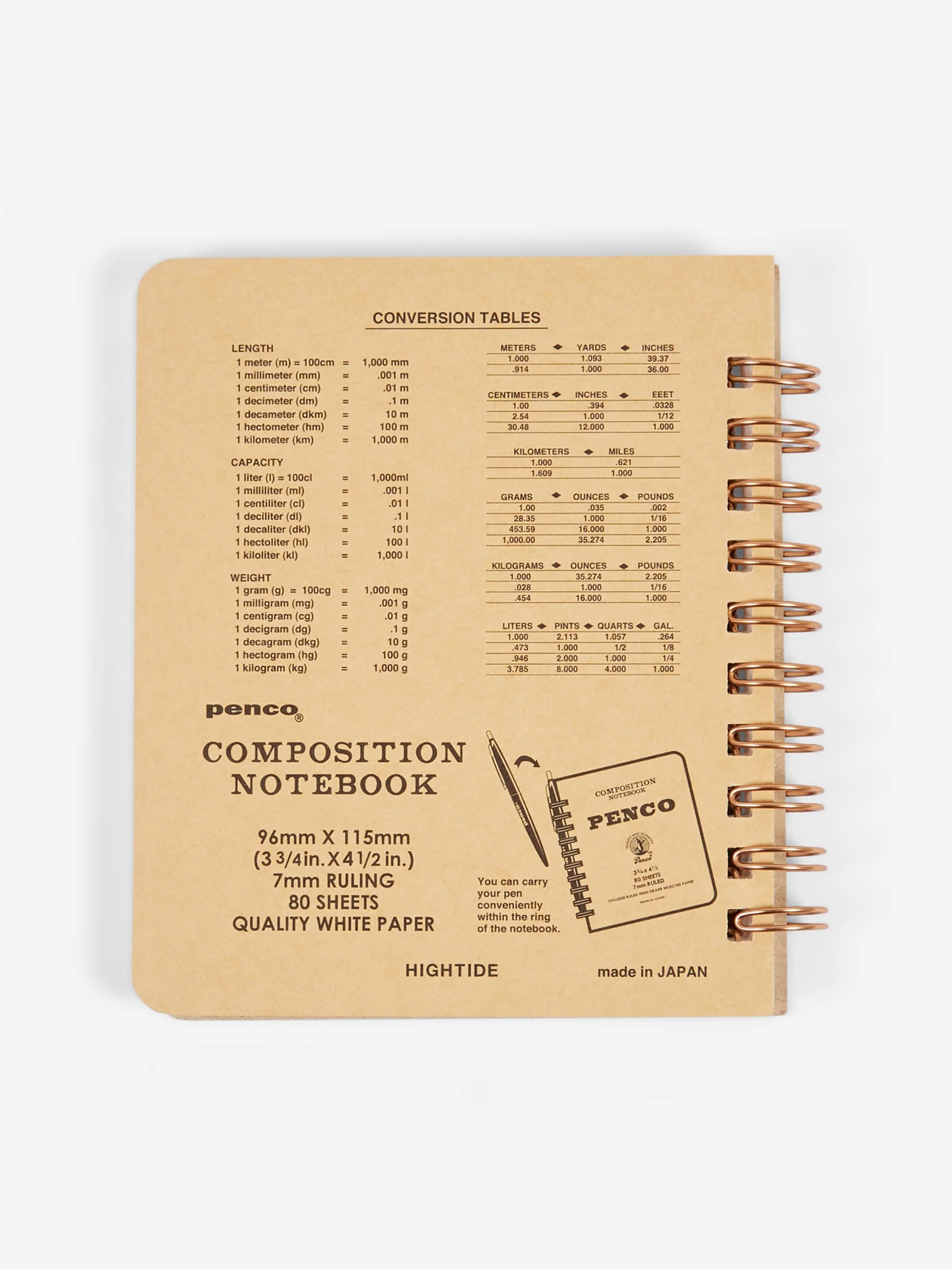 Hightide Penco Coil Notebook (S) - Natural - Image 3