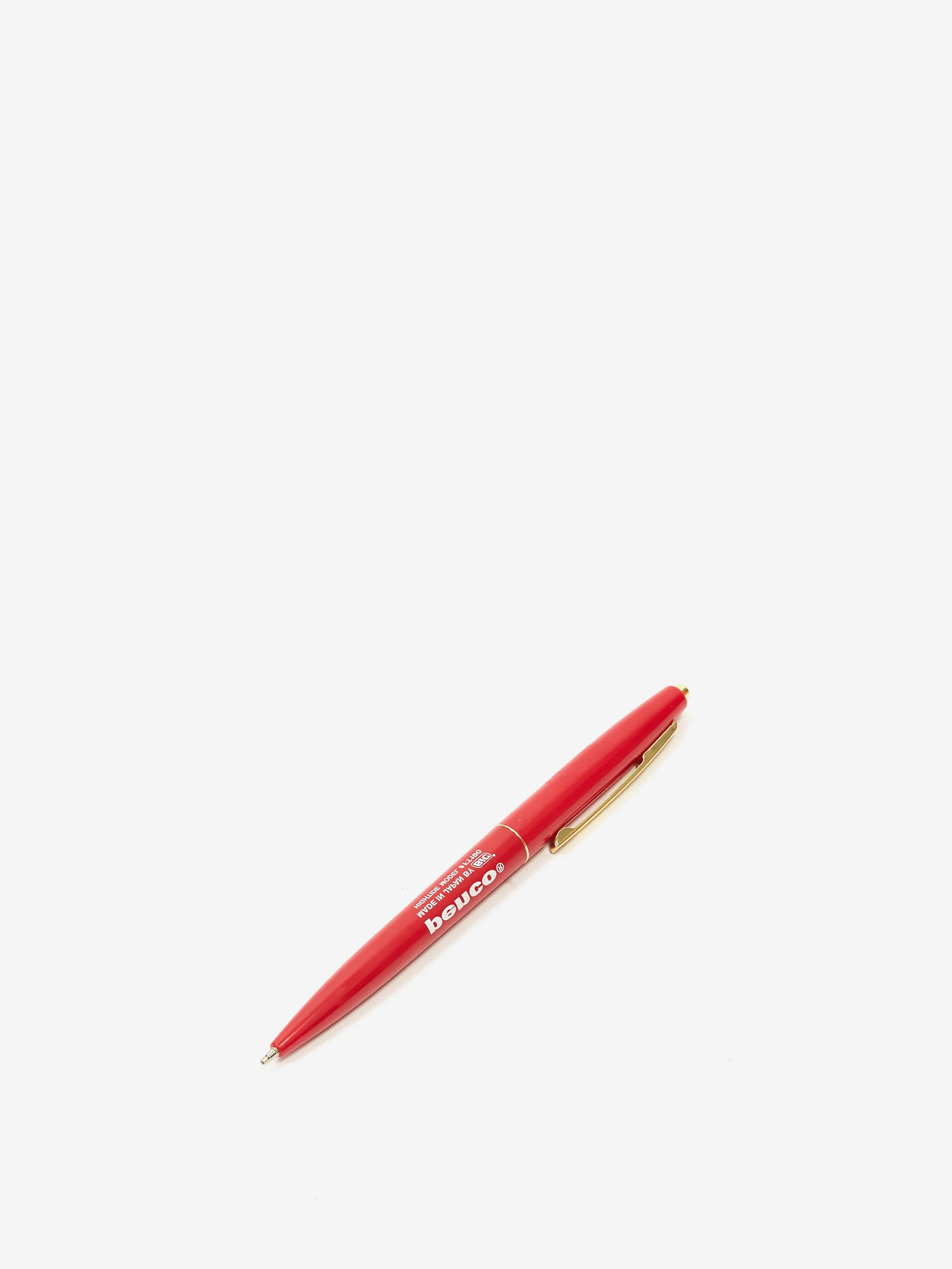 Hightide Penco Knock Ballpoint Pen - Red