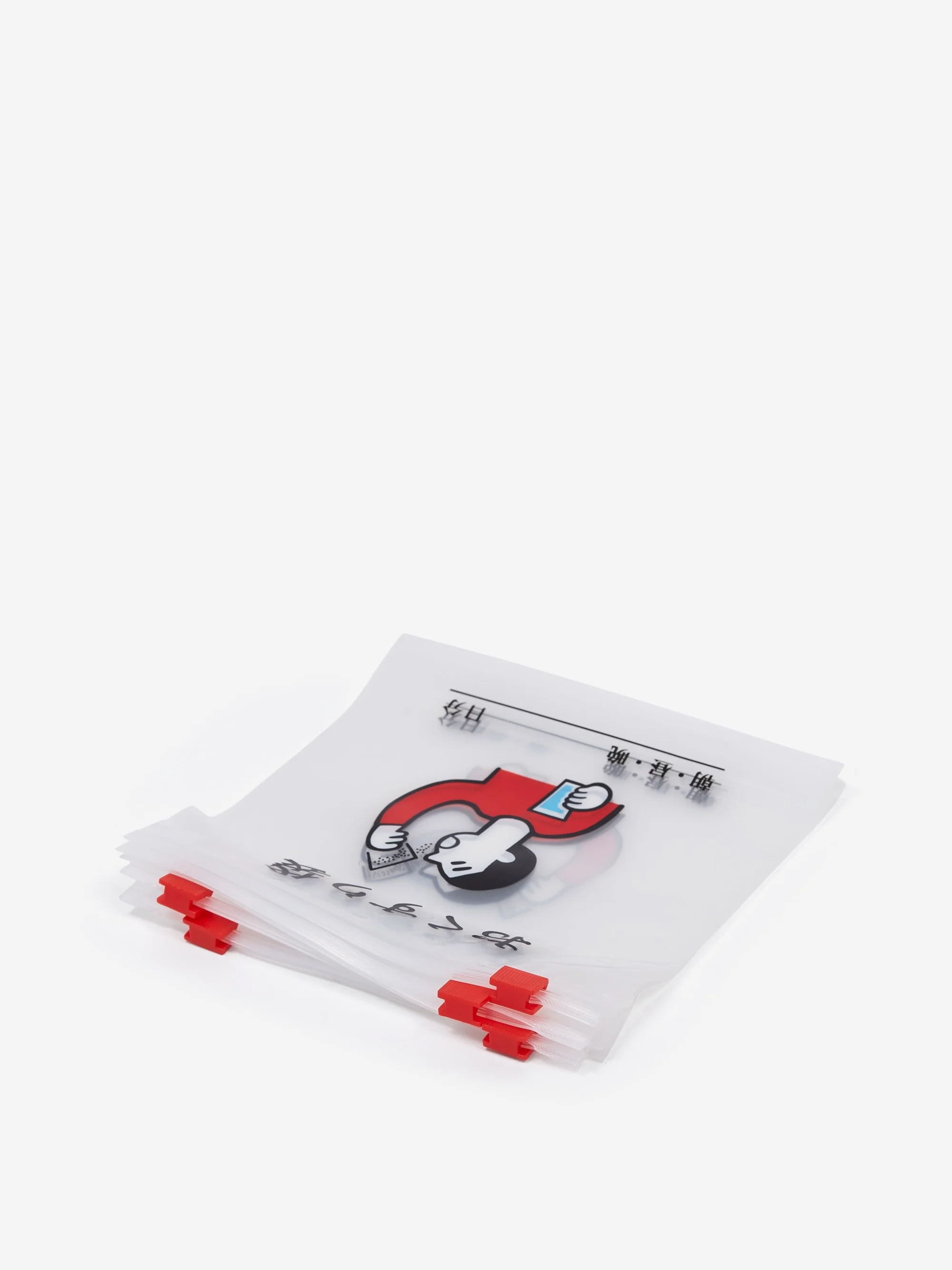 Hightide Penco New Retro Zipper Bag M (Pack of 6) - Clear (Medicine)