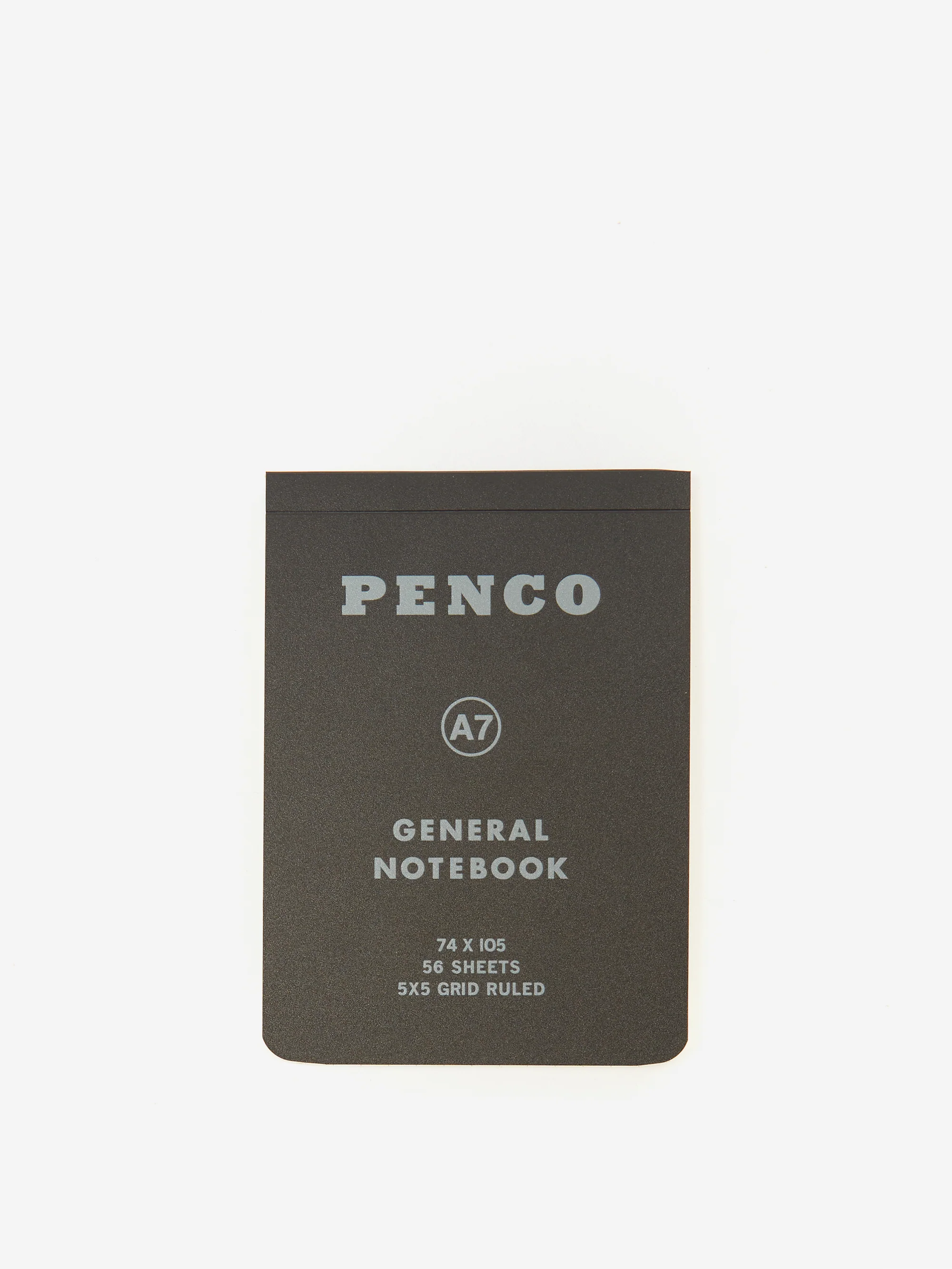 Hightide Penco Soft PP Reporter Notebook A7 Grid - Black